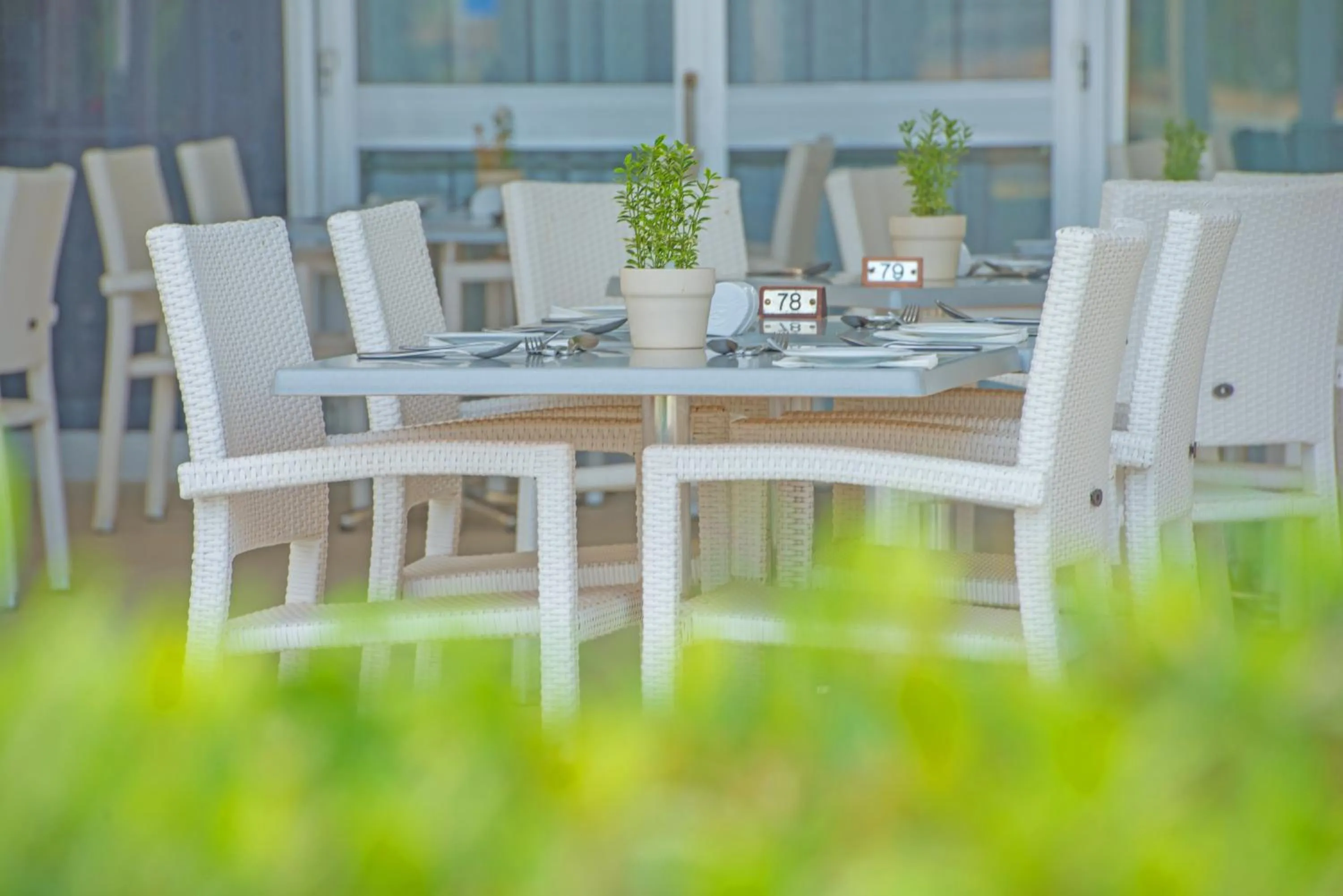 Patio in Dome Beach Marina Hotel & Resort