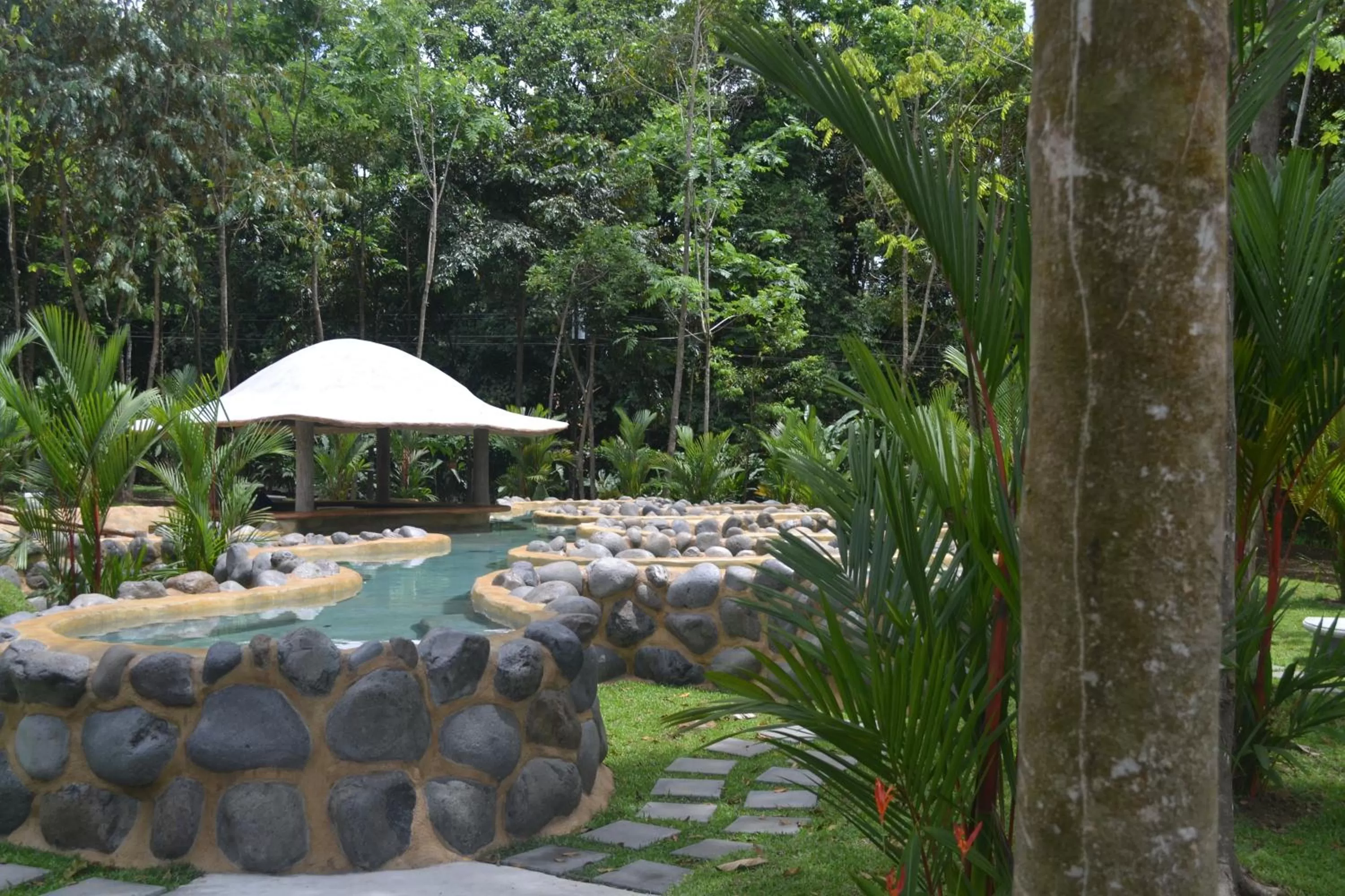 Hot Spring Bath in Volcano Lodge, Hotel & Thermal Experience