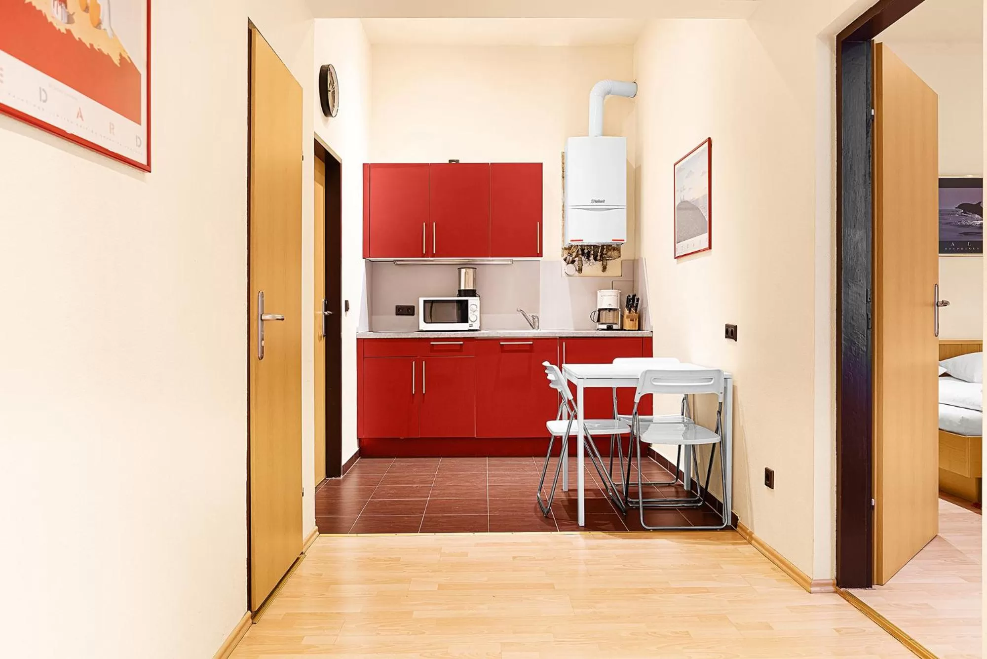 Kitchen or kitchenette in Hotel-Pension Wild