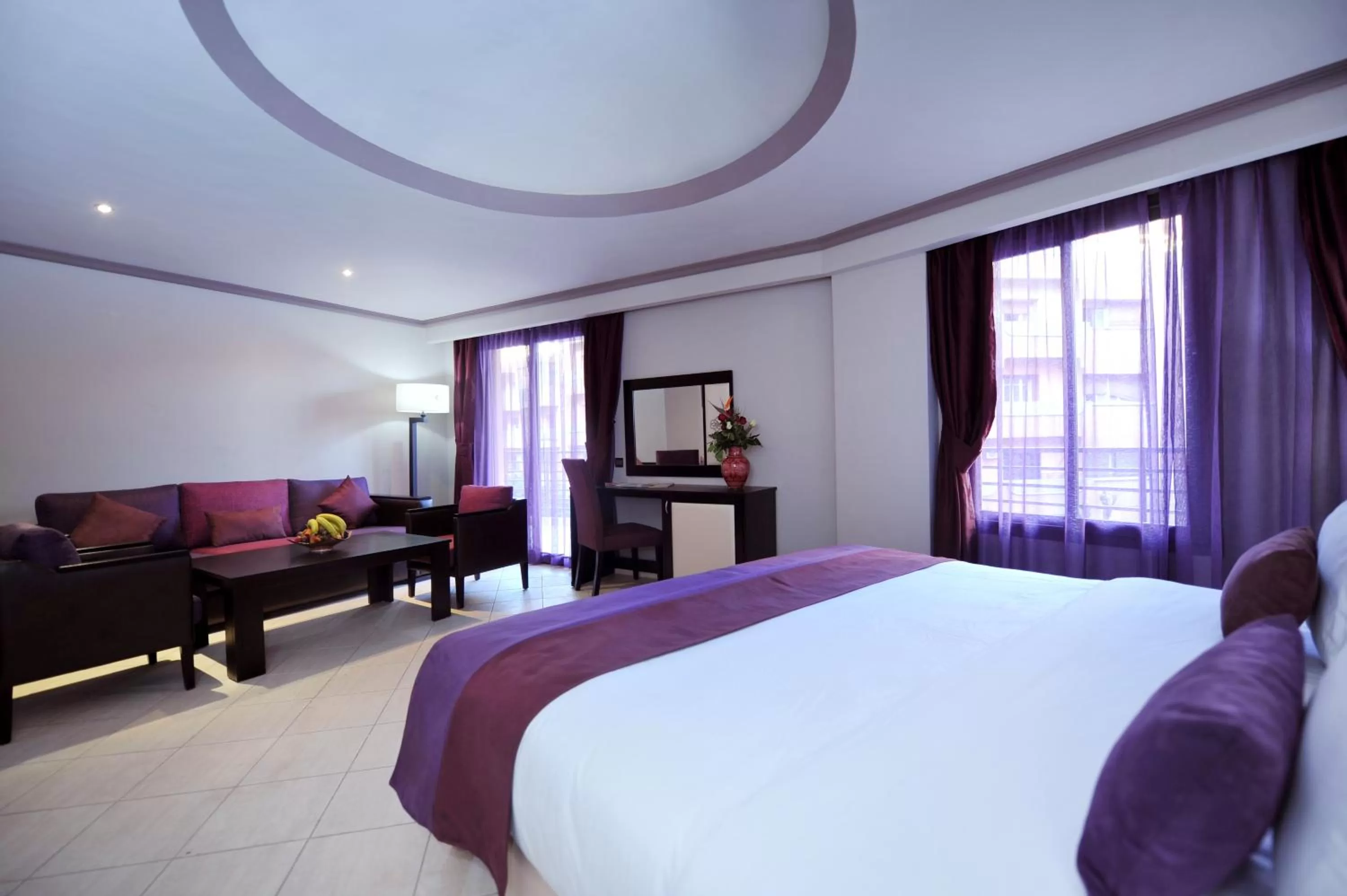 Bedroom, Bed in Blue Sea Le Printemps