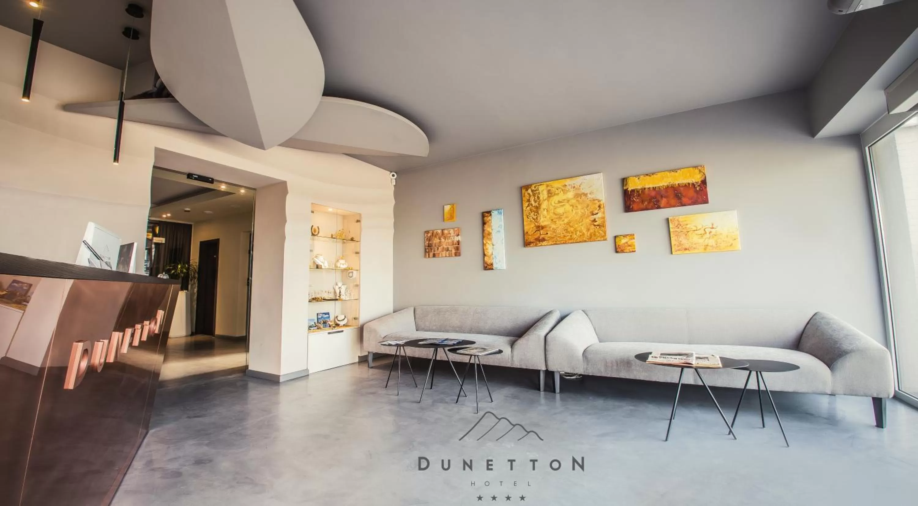 Lobby or reception in Dunetton - self check-in hotel