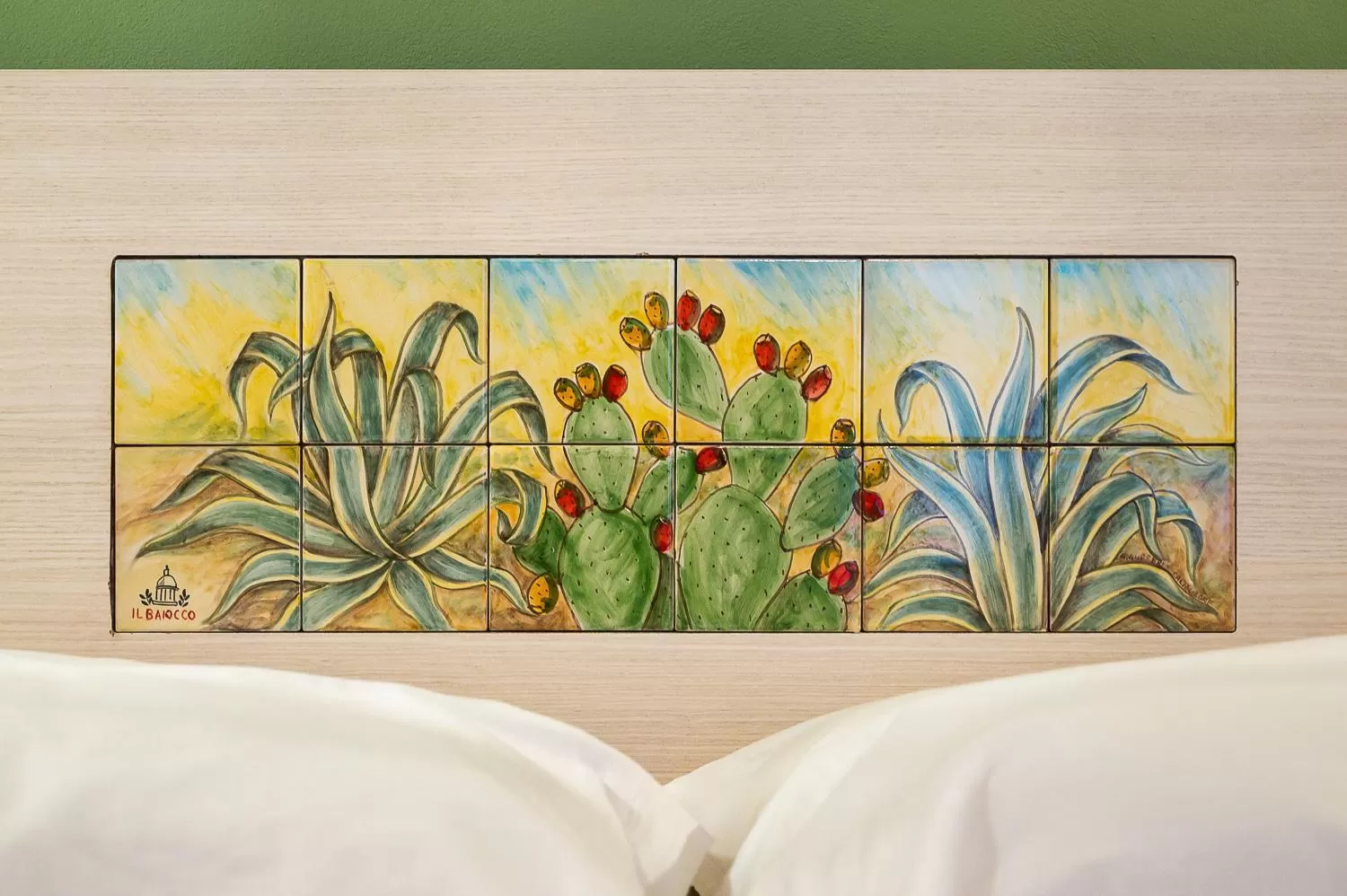 Decorative detail, Bed in Il Baiocco