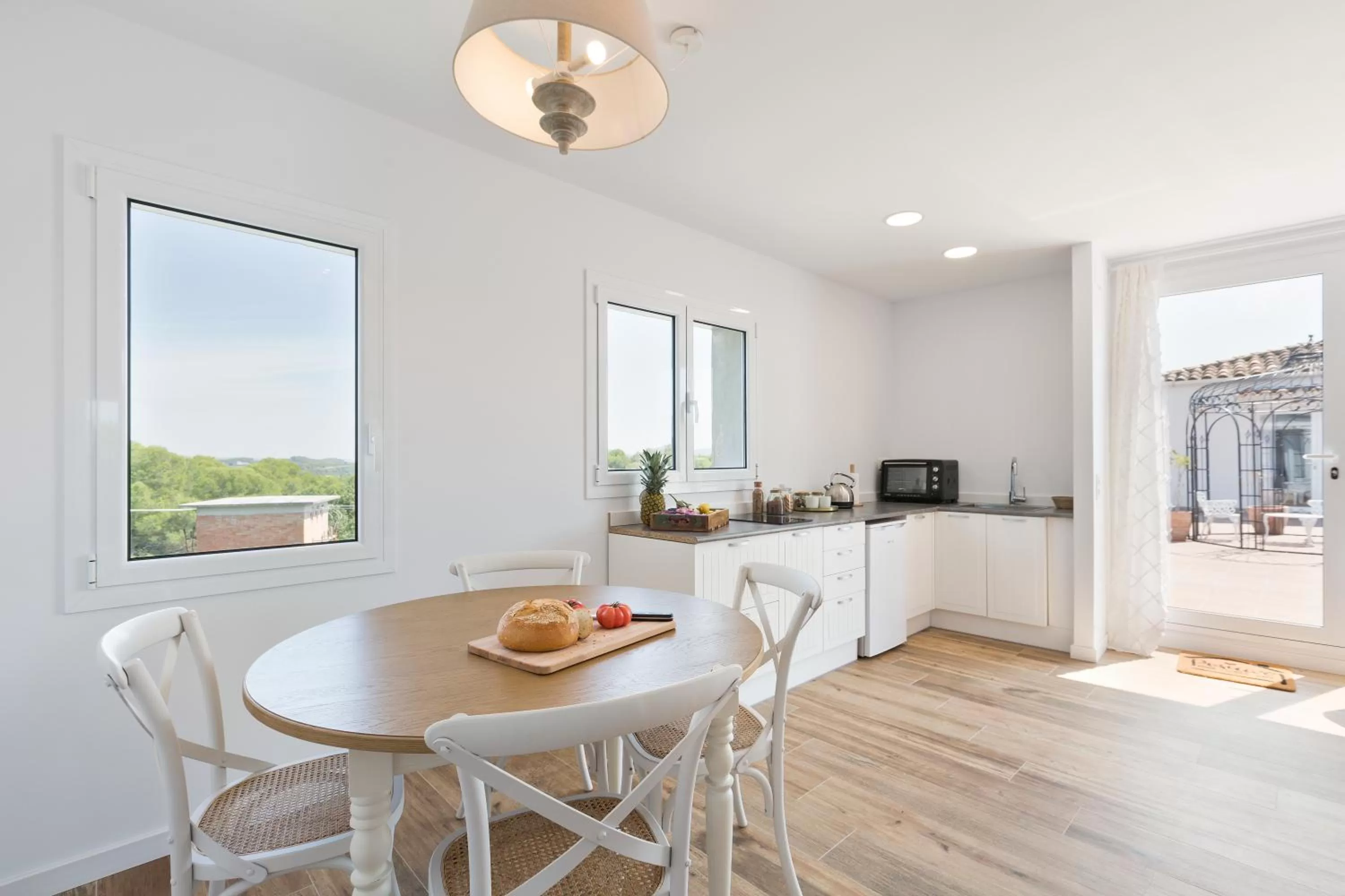 Balcony/Terrace, Dining Area in Masia Can Rovira - ESC1852