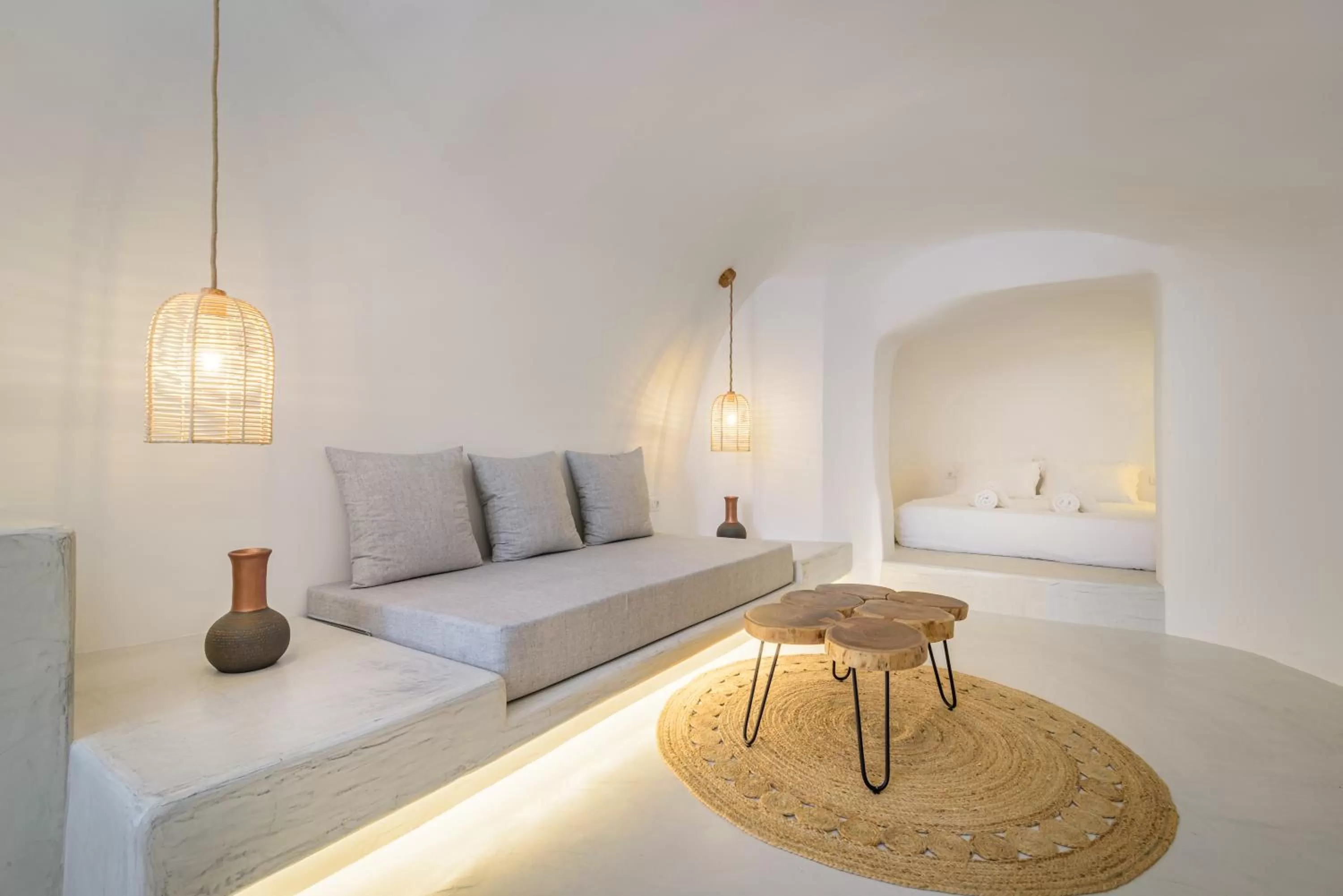 Living room in Anila Suites