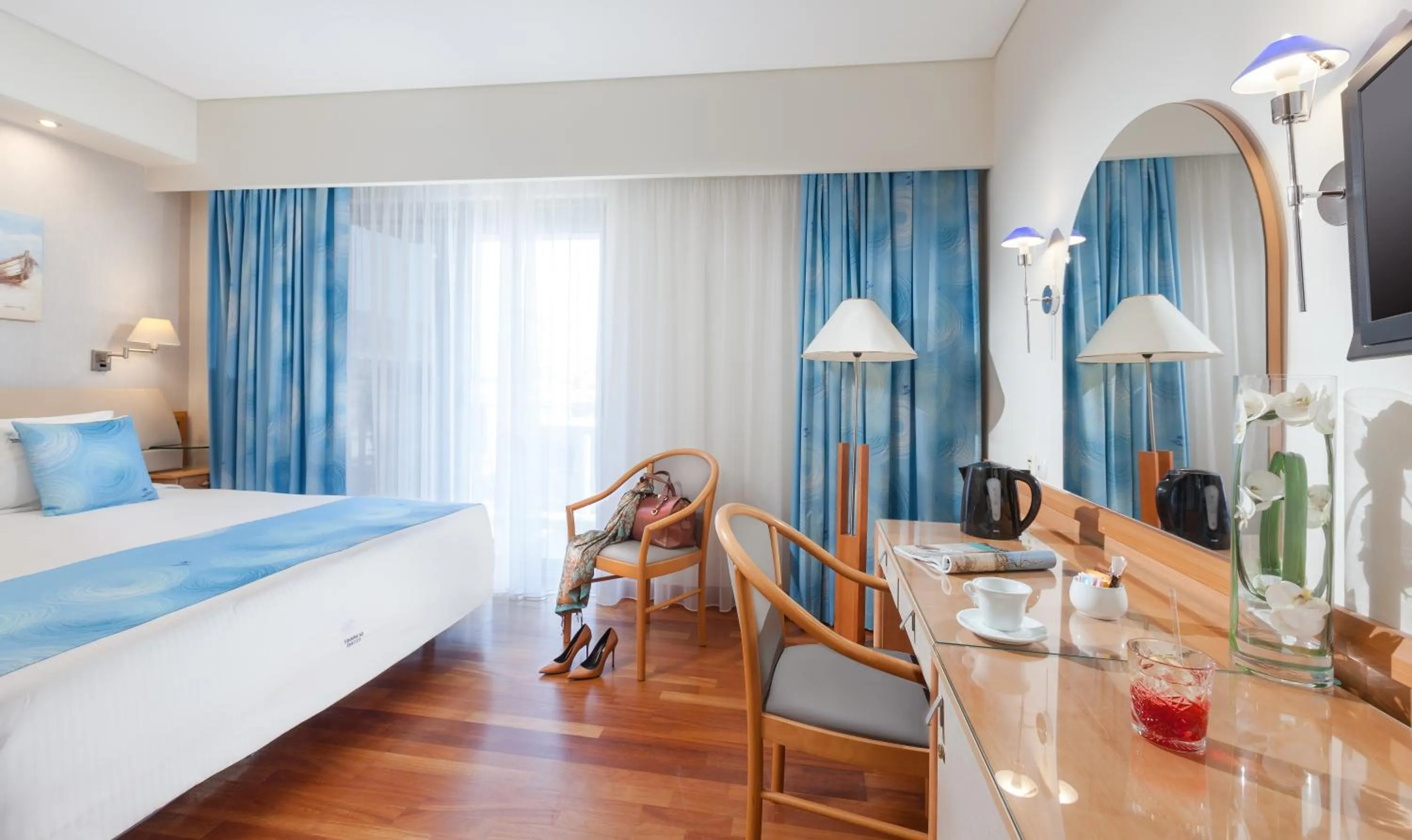 Bed in Tropical Hotel