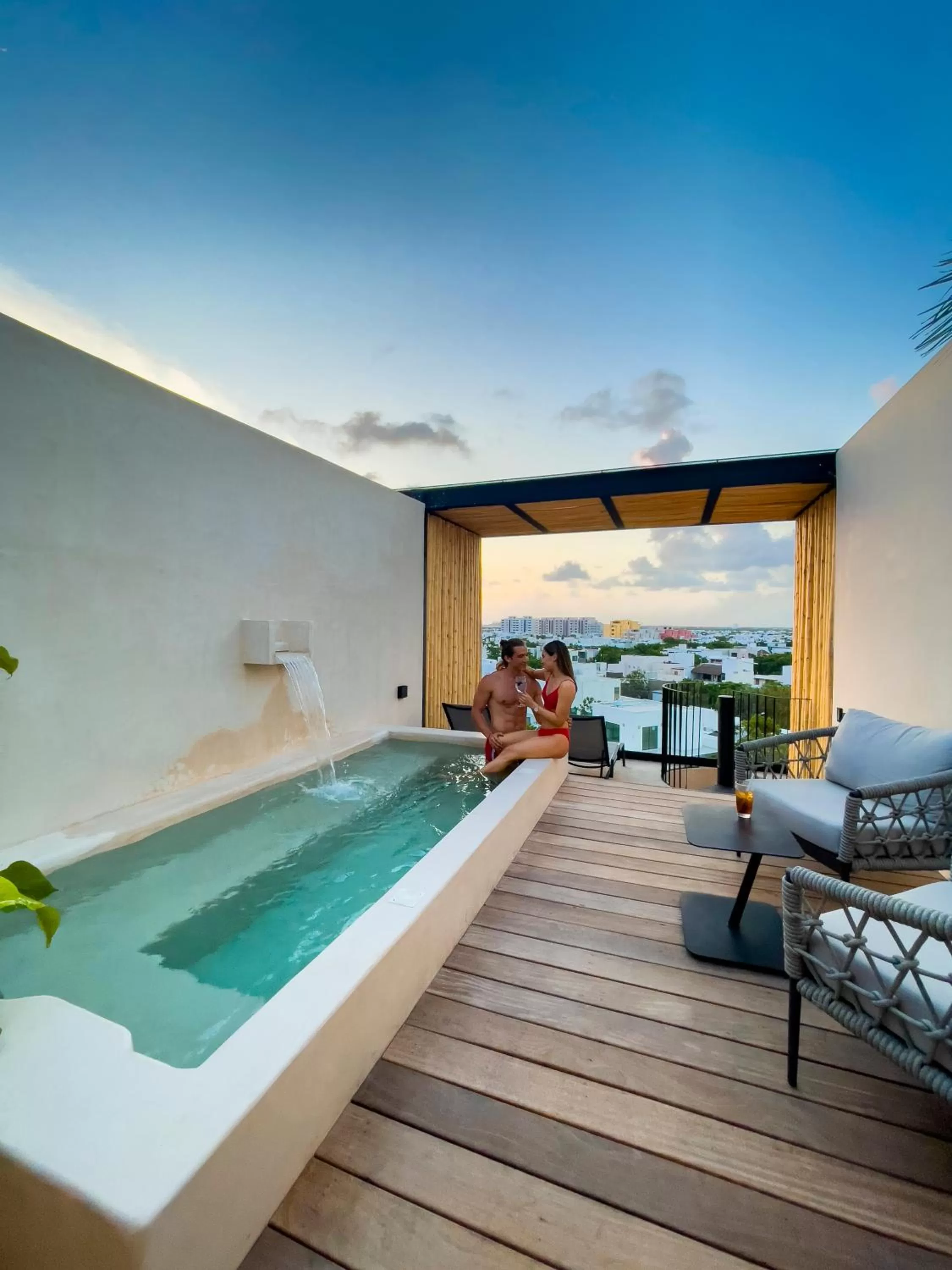 Swimming pool in Hive Cancun by G Hotels