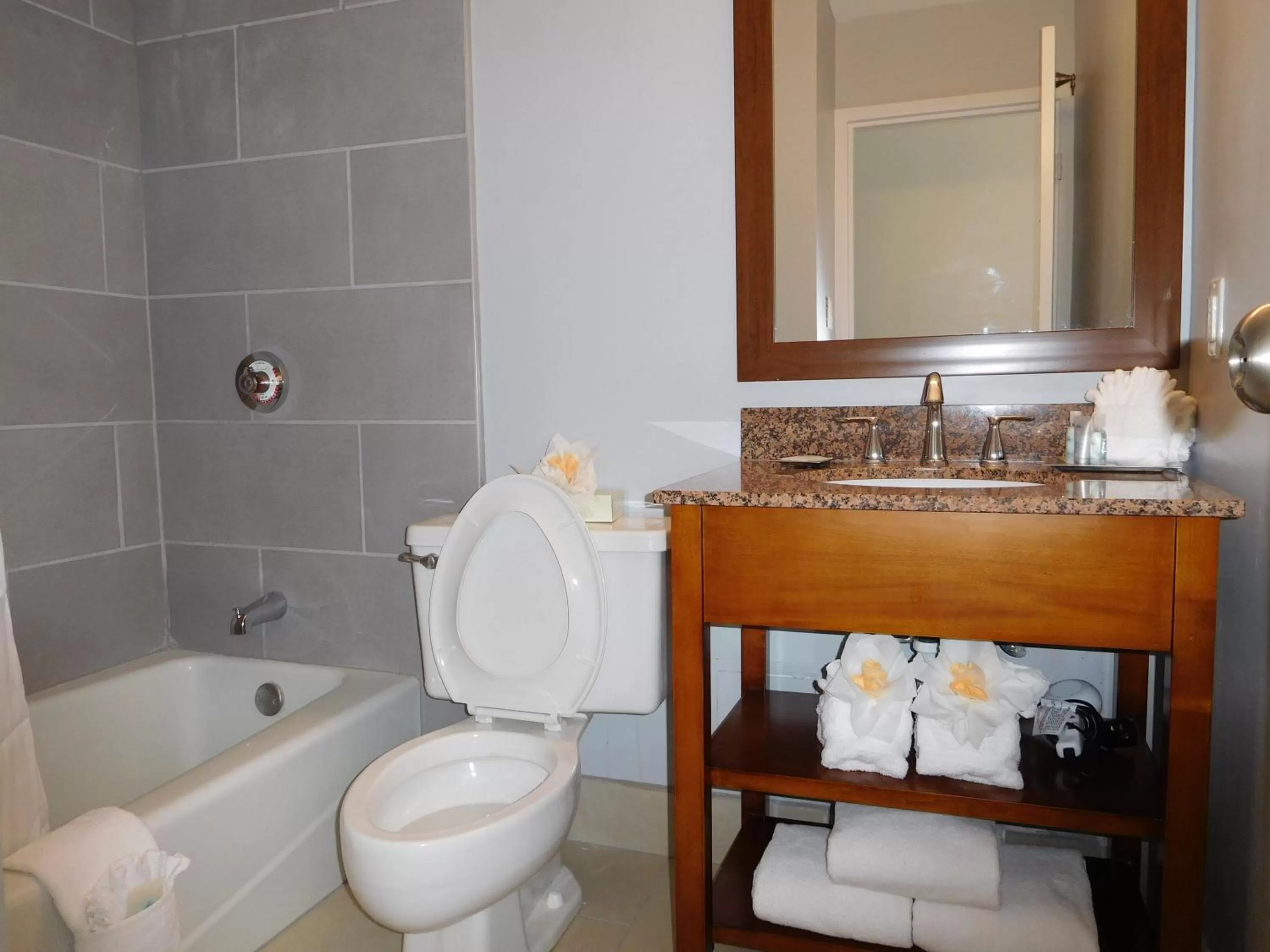 Bathroom in Wyndham Garden Greensboro