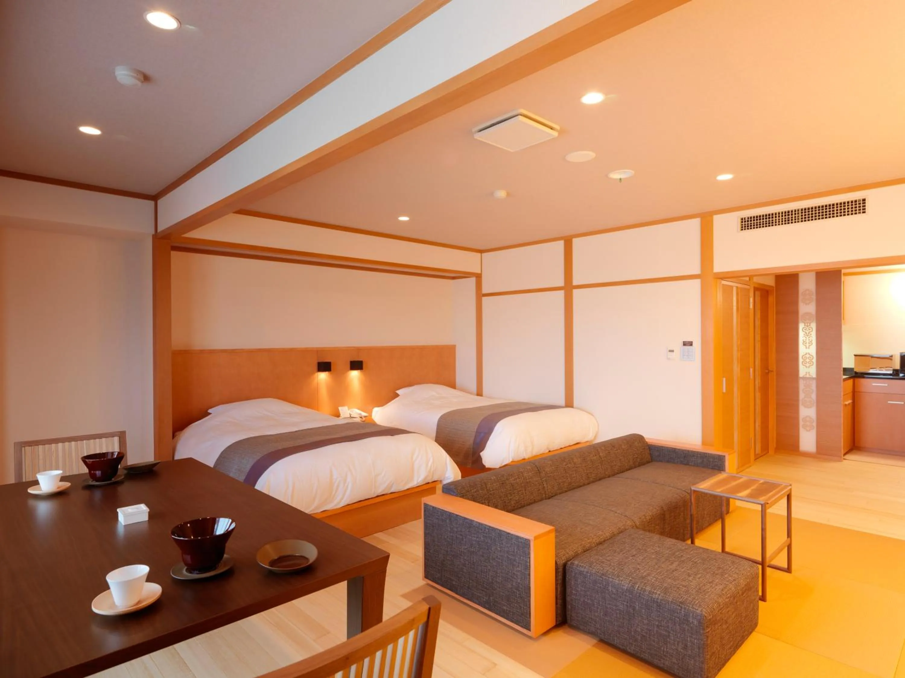 Photo of the whole room, Bed in Hokuten no Oka Abashiriko Tsuruga Resort
