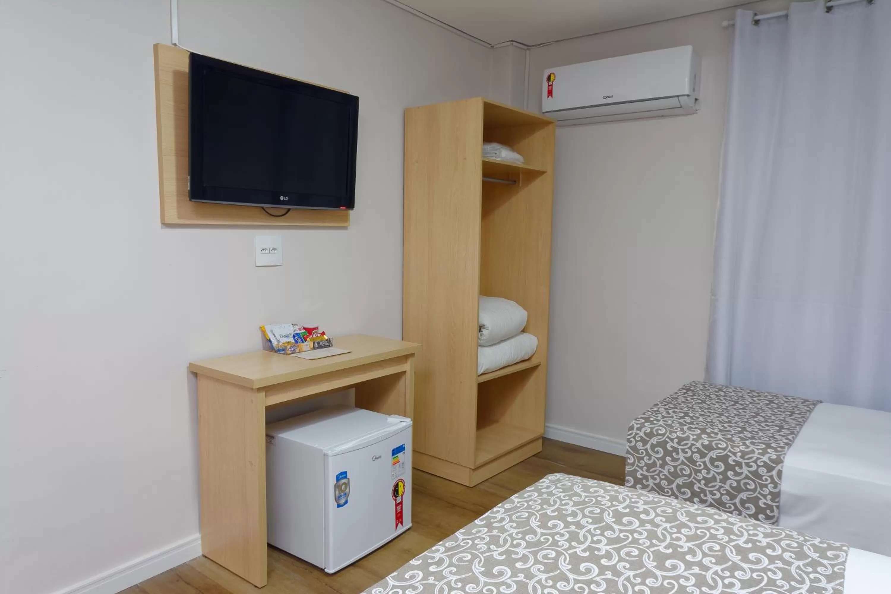 Bed in Fênix Hotel Bom Retiro