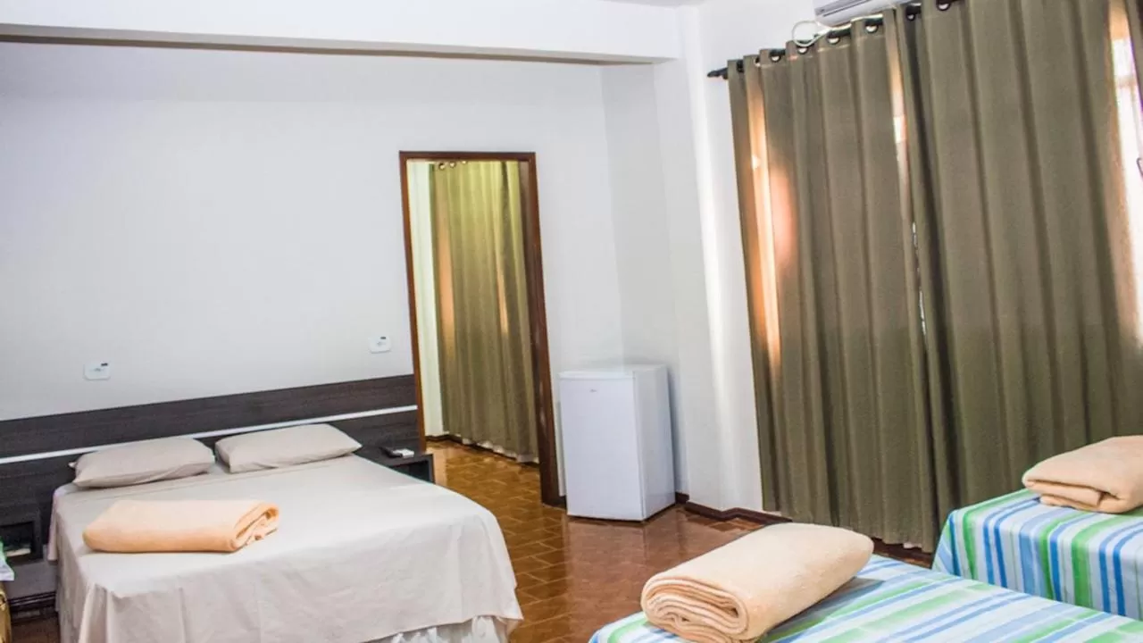 Bed in Hotel Paradizzo