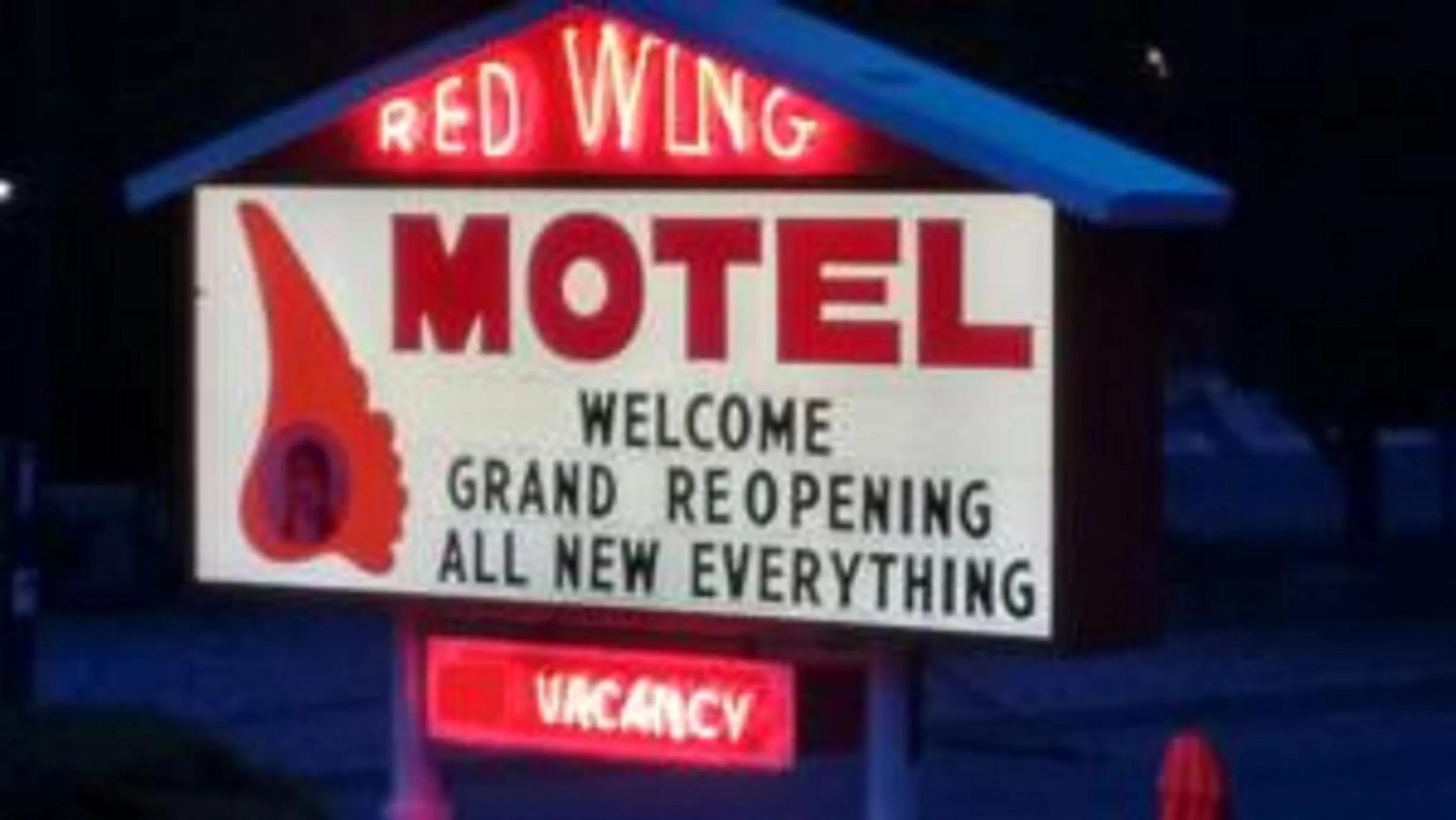 Property logo or sign in Red Wing Motel