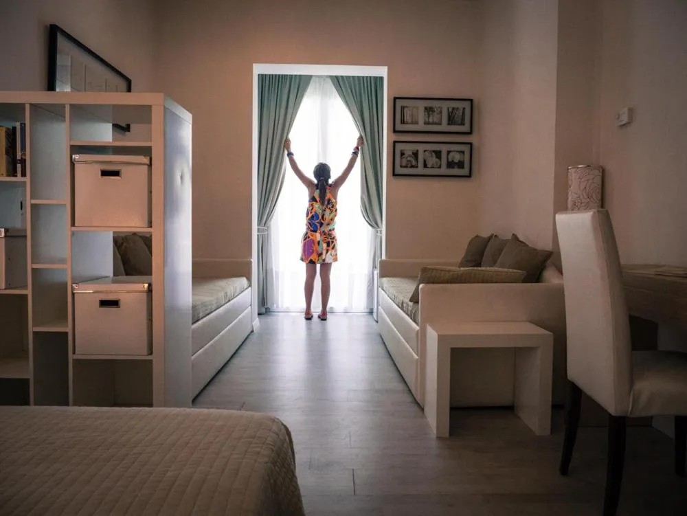 Bed in Hotel Principe