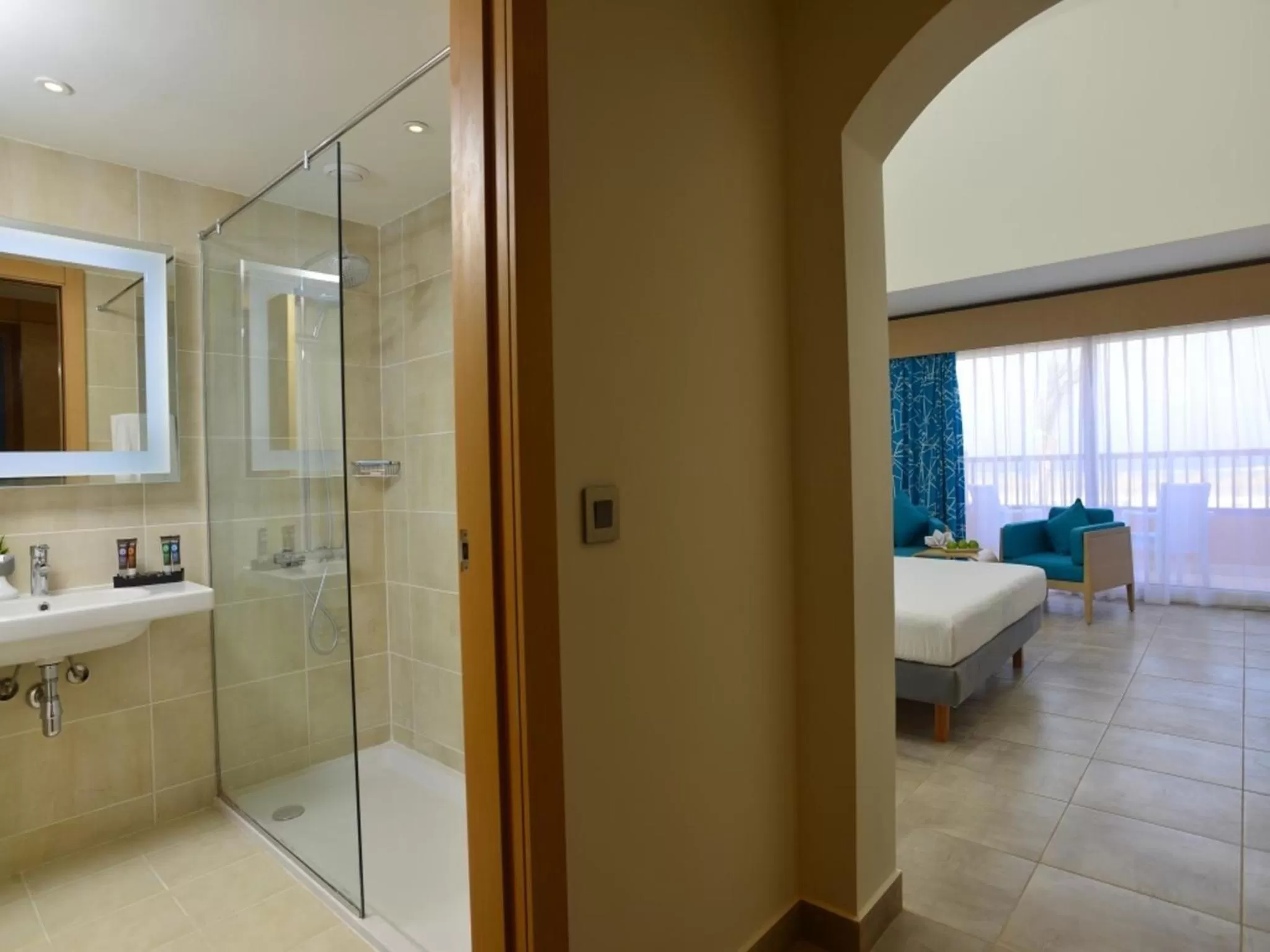 Bathroom, Bed in Novotel Marsa Alam Beach Resort