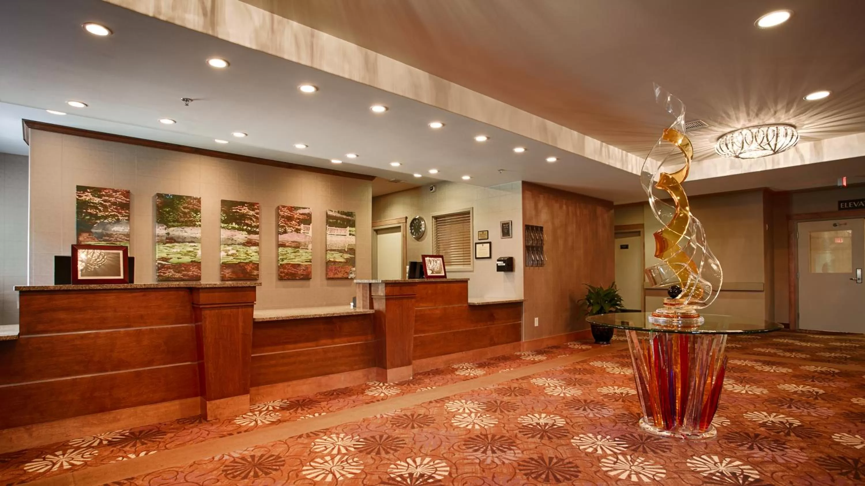 Lobby or reception in Camrose Resort Hotel