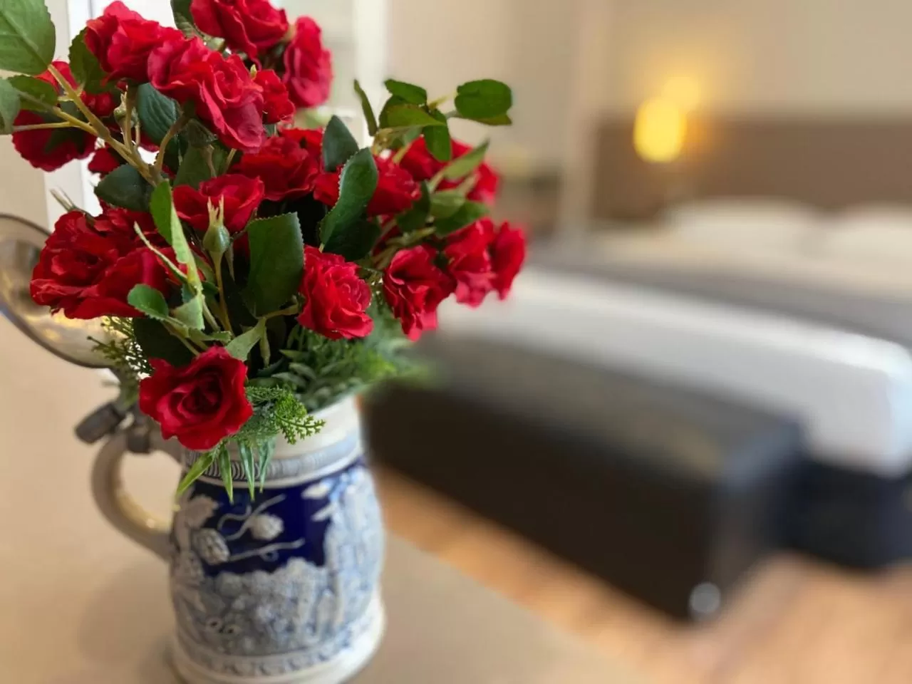 Photo of the whole room, Bed in Hotel Himmelblau