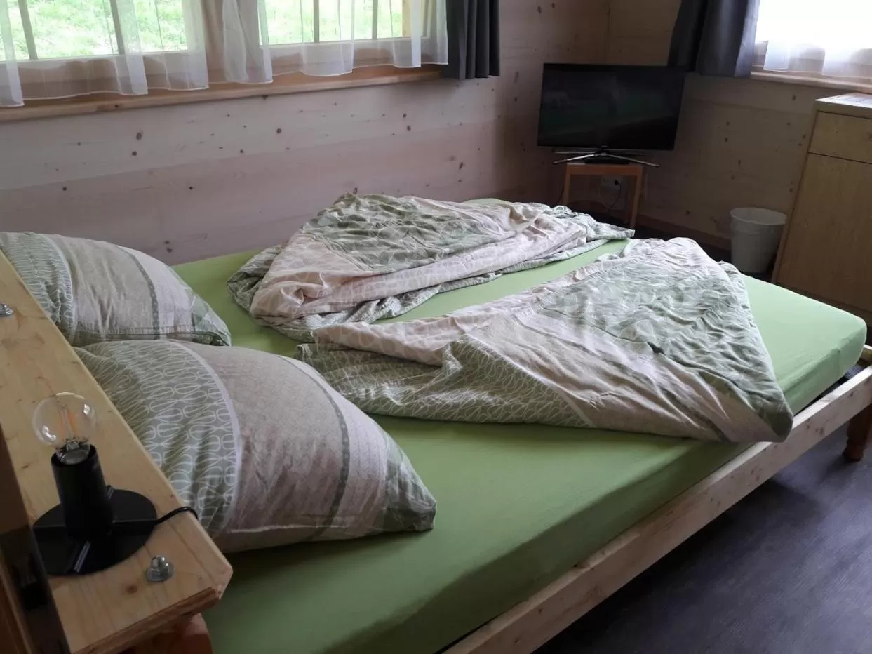 Bed in Ferien in der Bergwelt von Adelboden