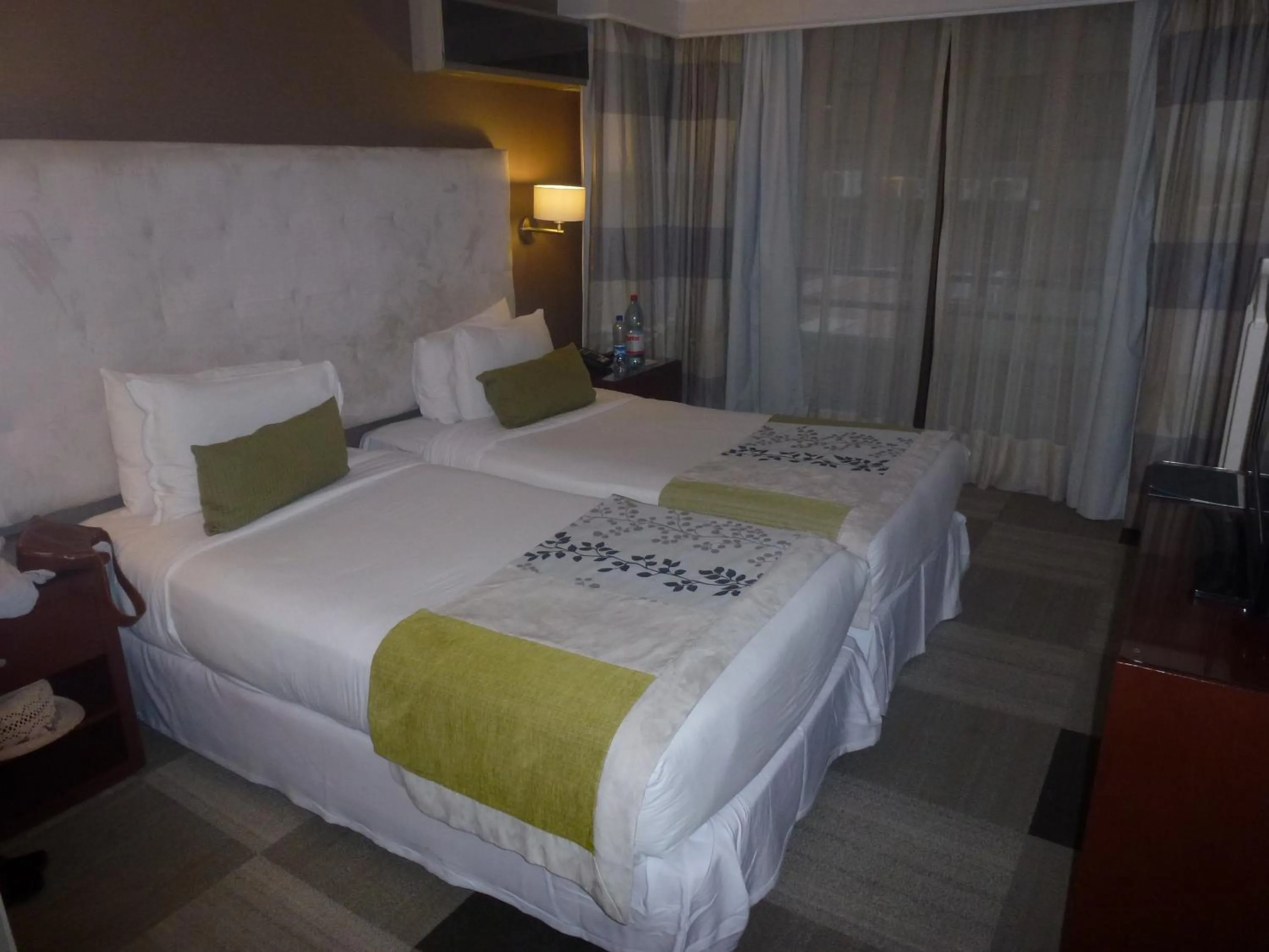 Bed in NU Hotel Toronto Airport