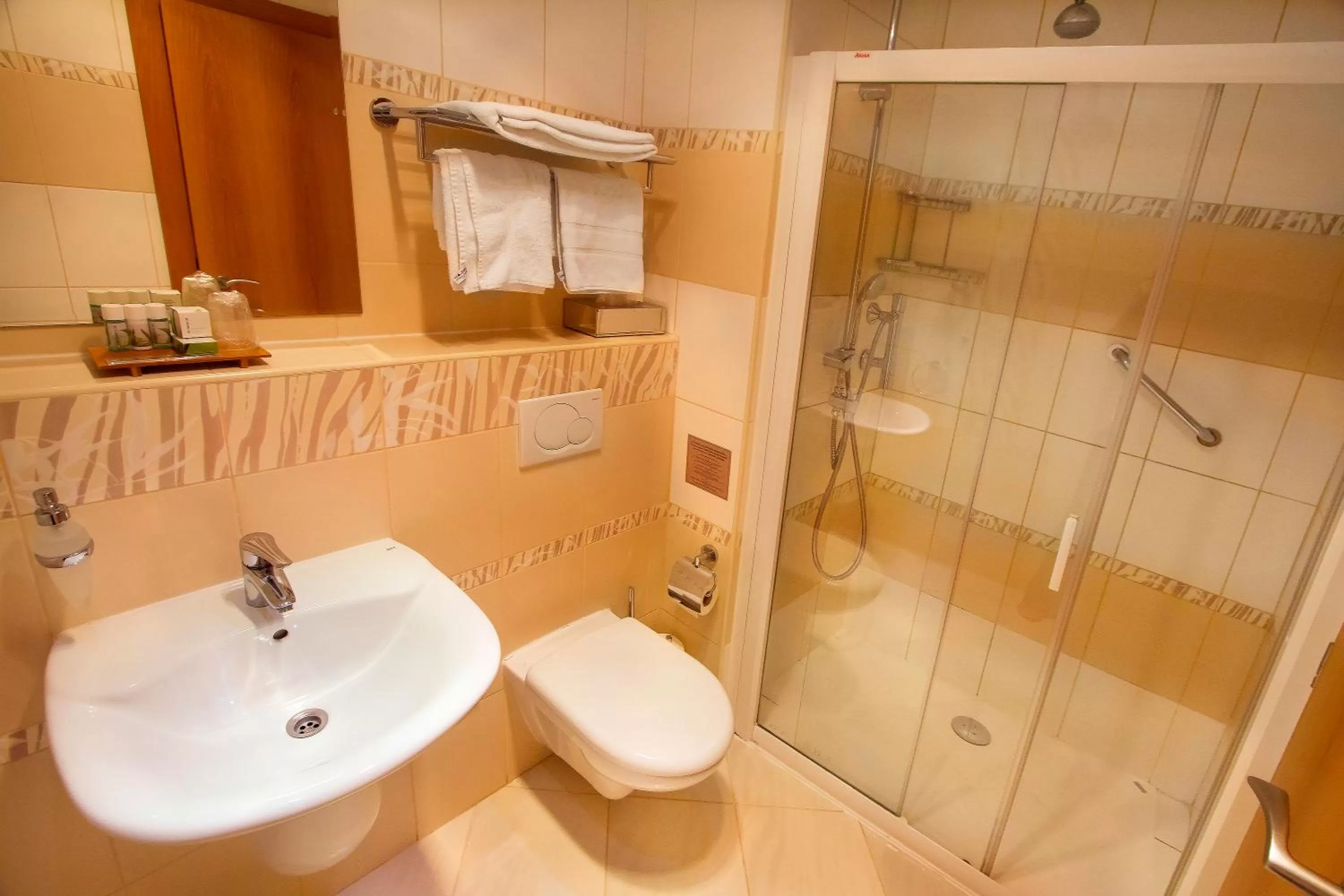 Bathroom in Danubia Gate Hotel