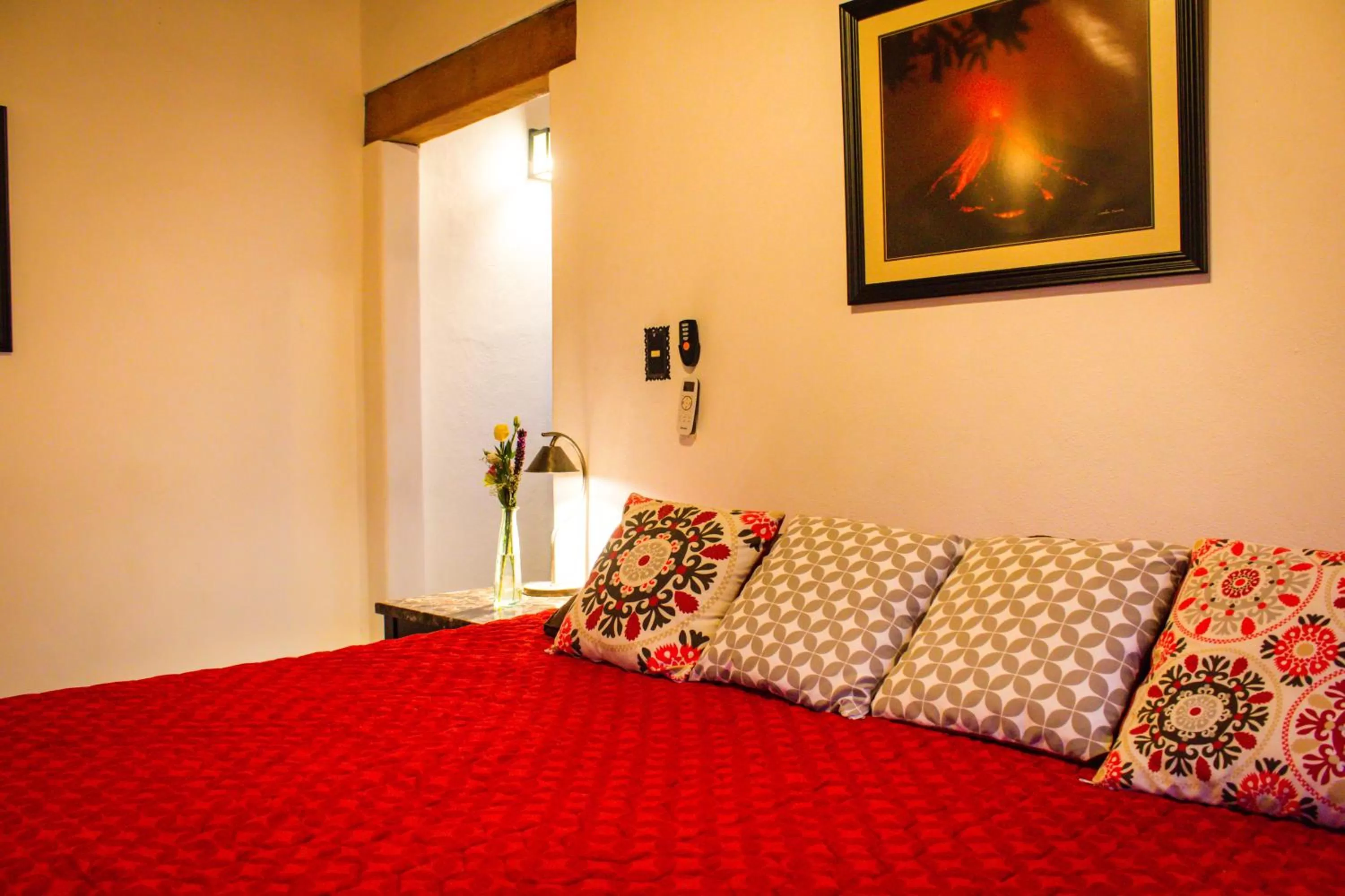 Bed in Hotel Casa Alvarada