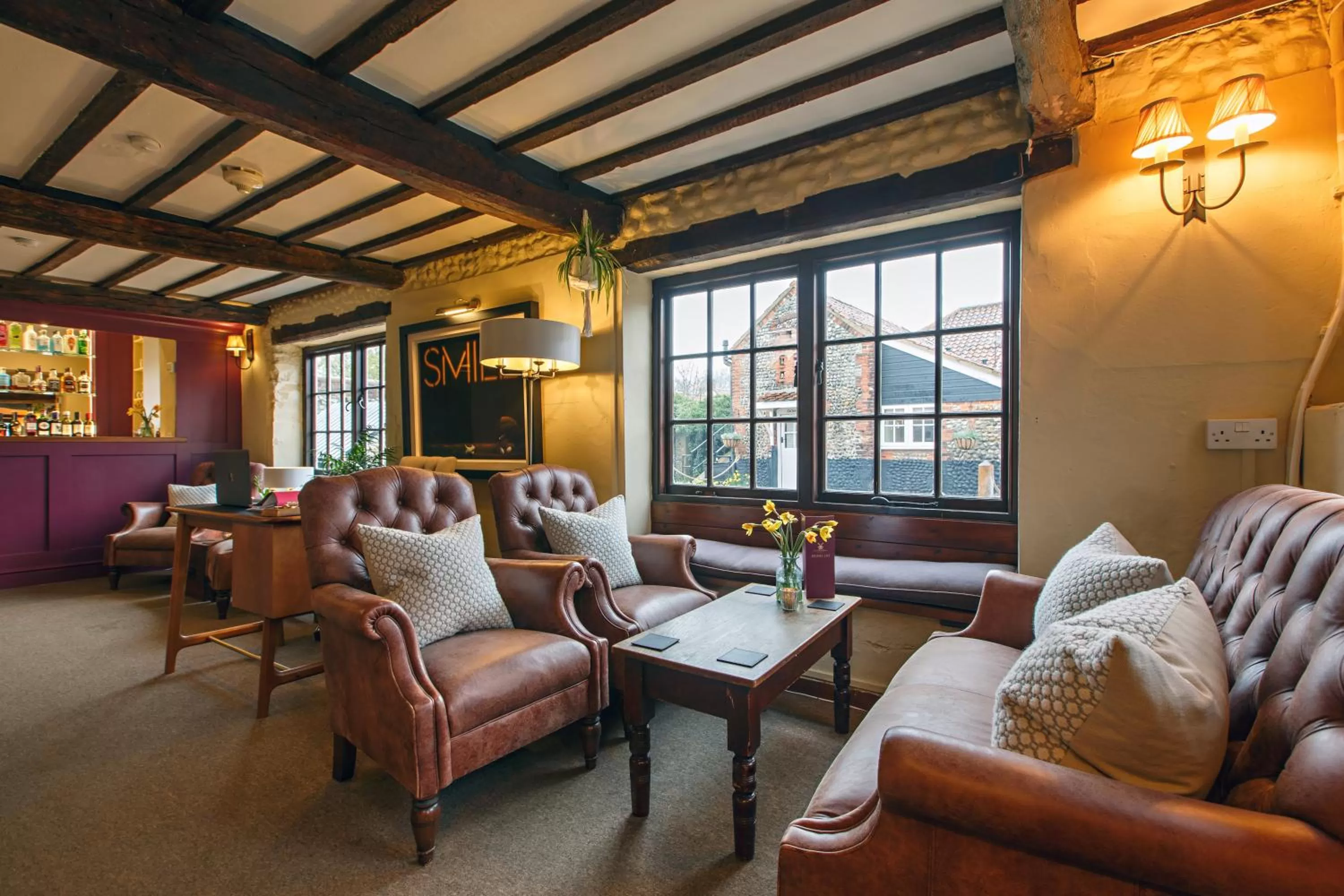Living room, Seating Area in Cley Windmill