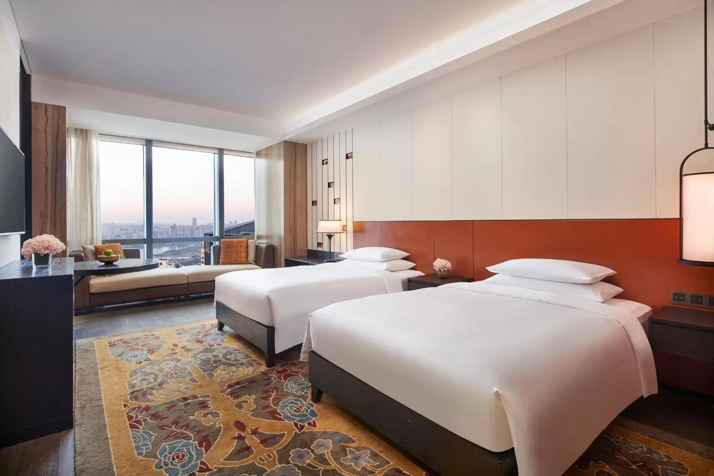 Grand Twin Room with River View in Grand Hyatt Changsha Grand Twin Room with River View in Grand Hyatt Changsha