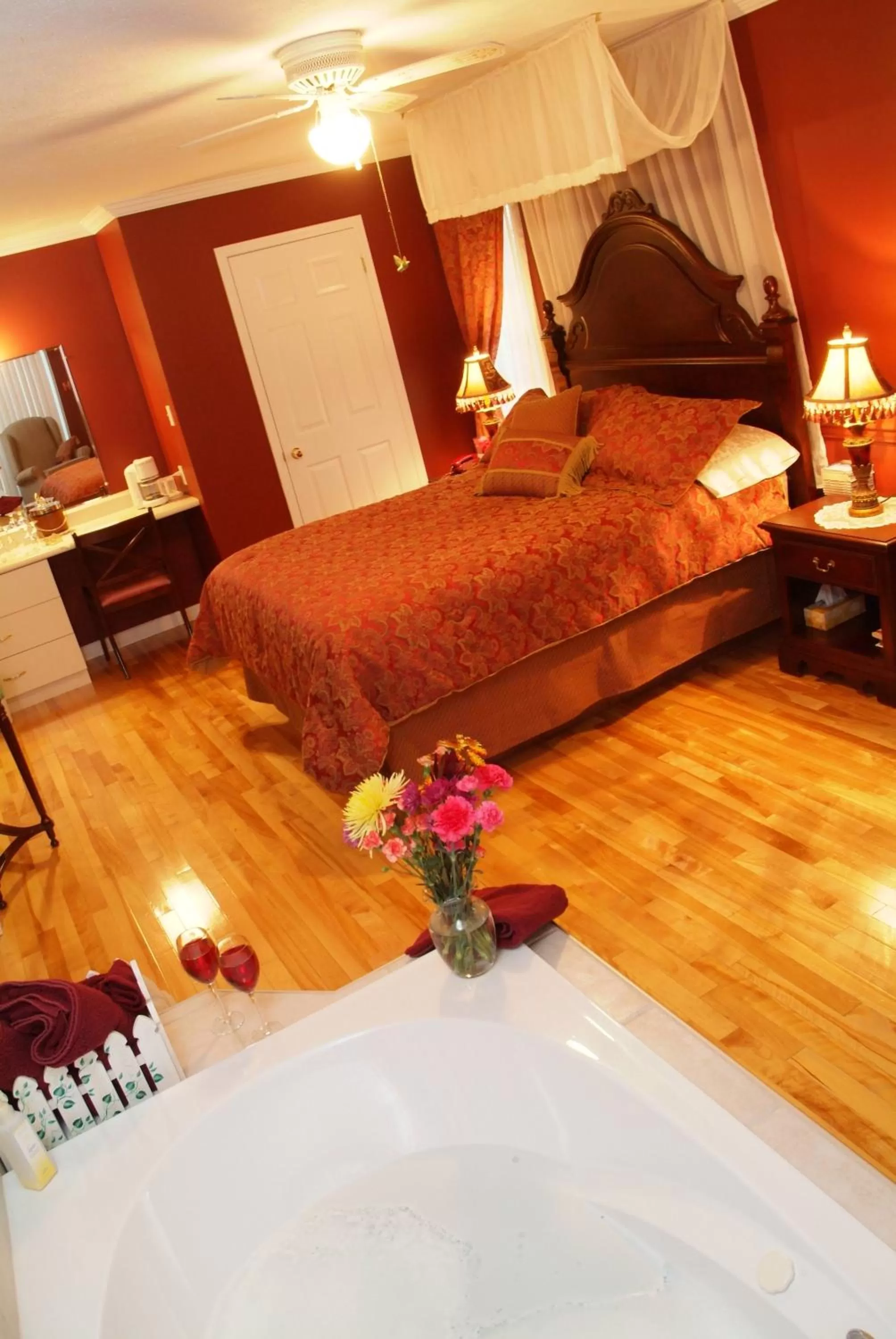 Bed in Côté's Bed & Breakfast