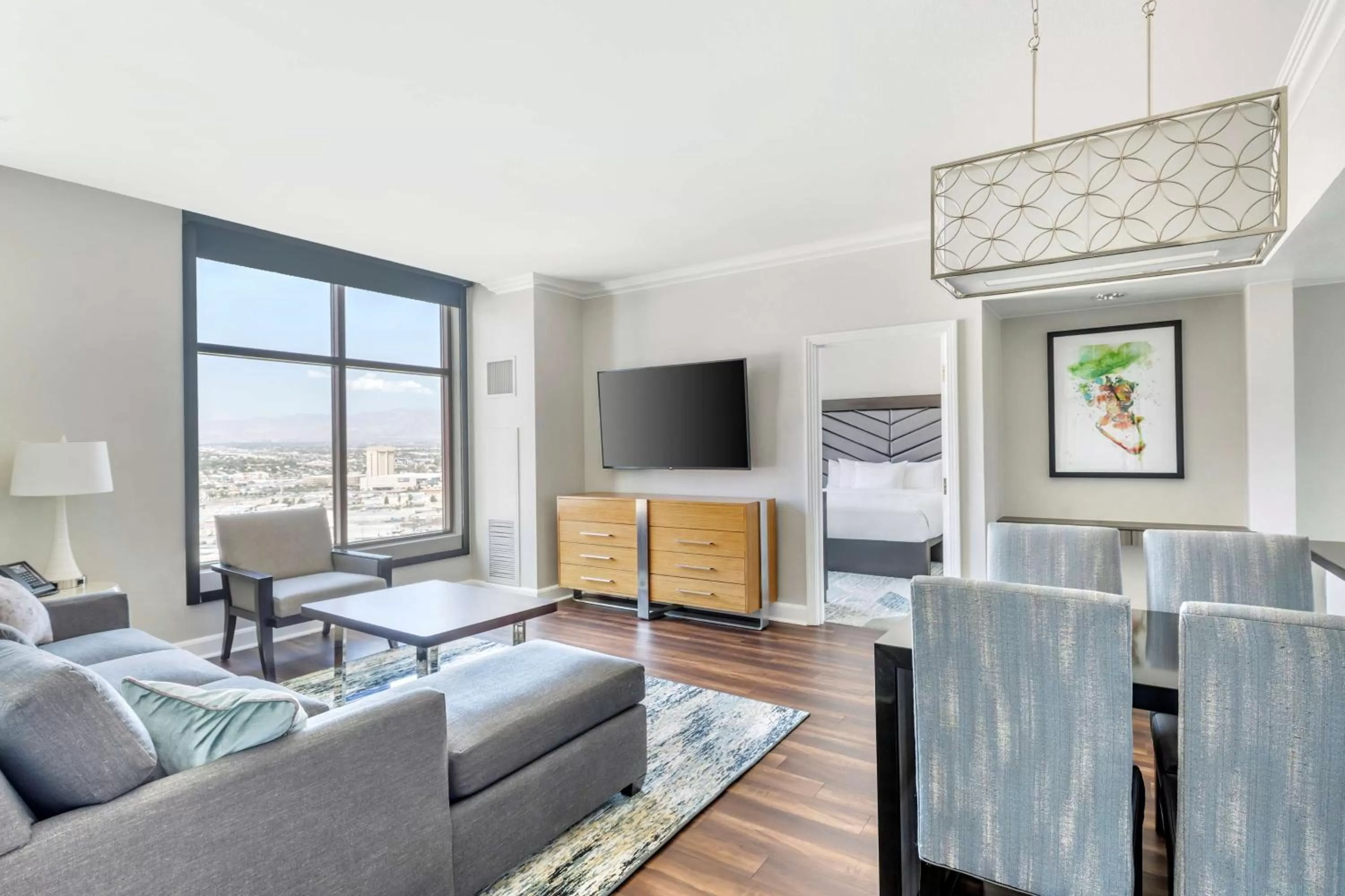 Bedroom in Hilton Grand Vacations Club on the Las Vegas Strip