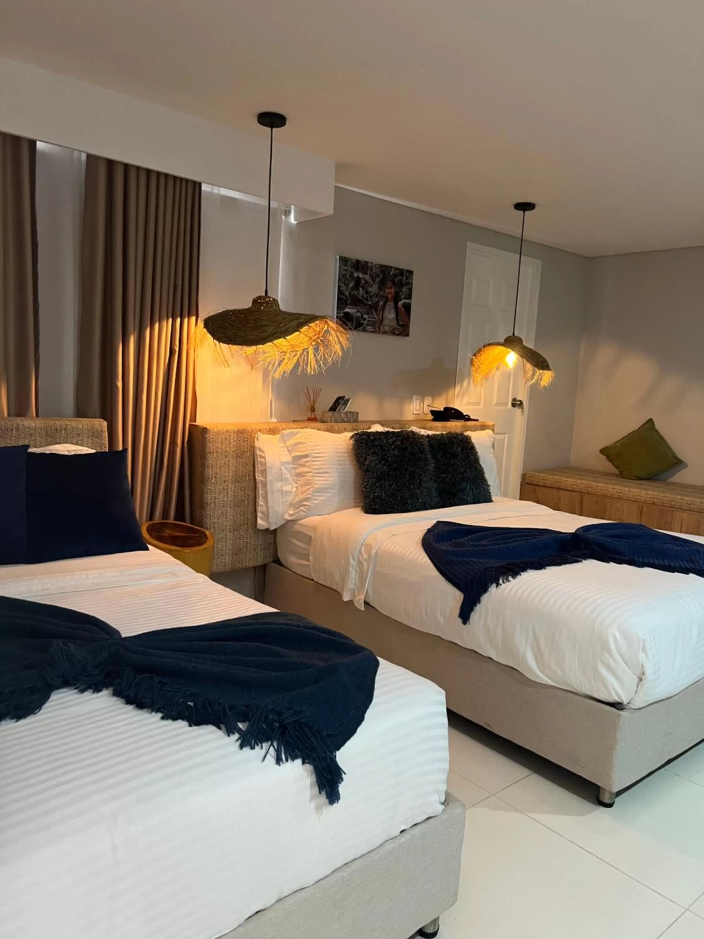 Bed in Hotel Boutique CASA CHUNUU Santa Marta