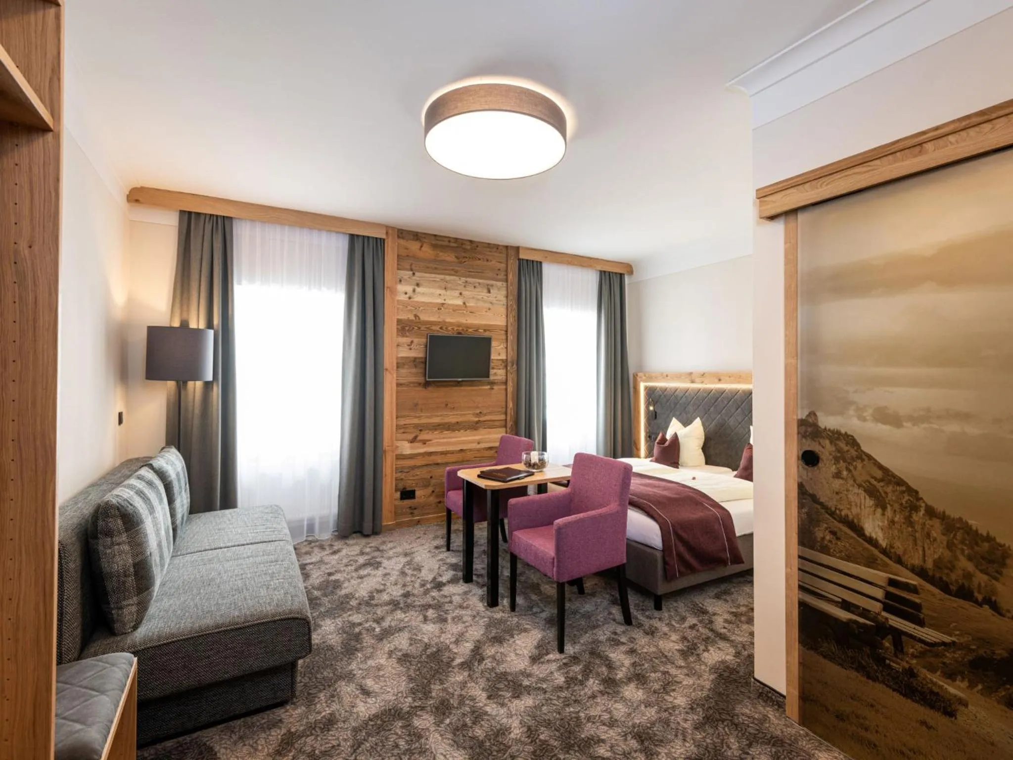 Bed in Hotel Stegerbräu