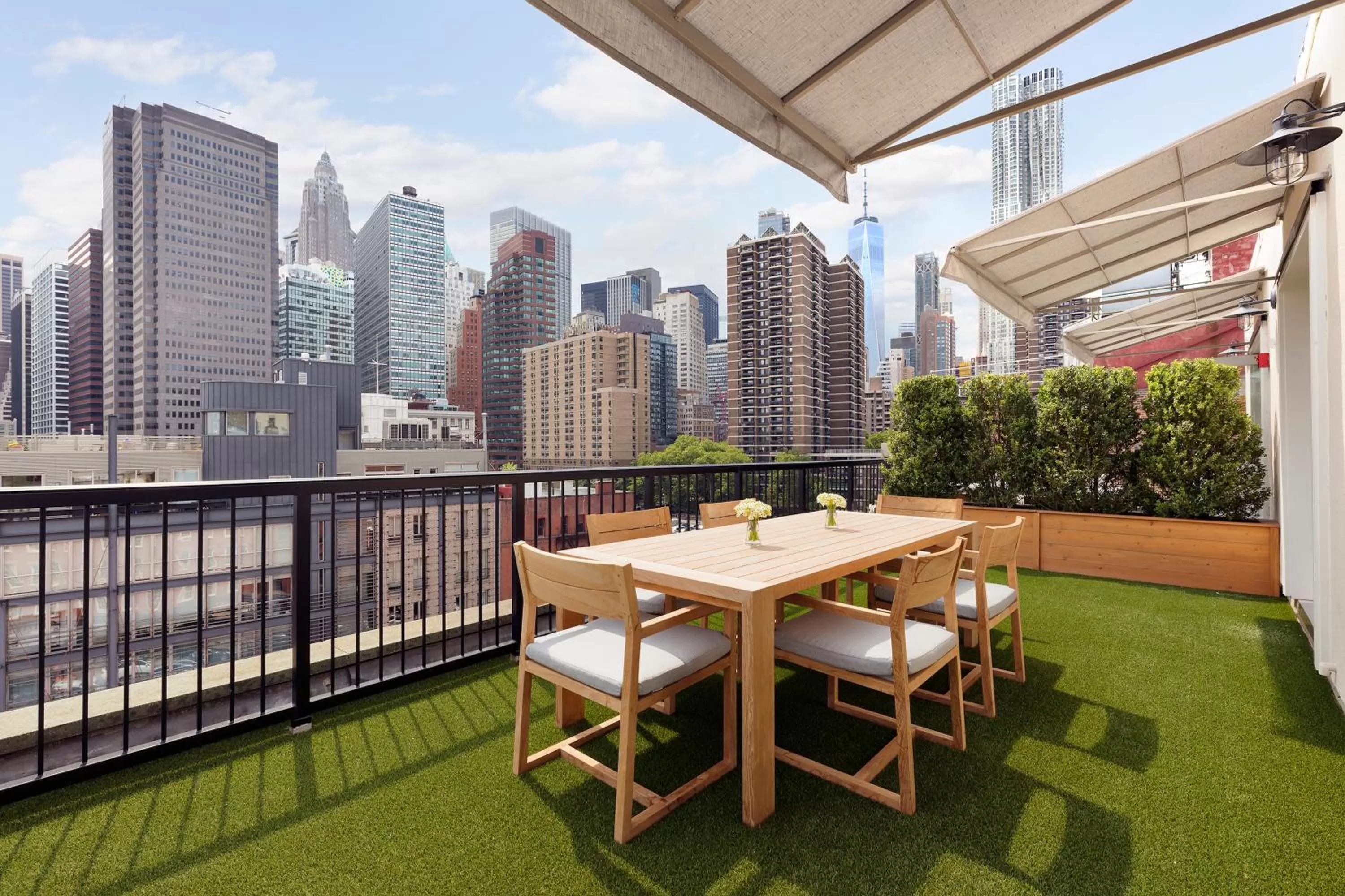 Patio in 33 Hotel, New York City, Seaport