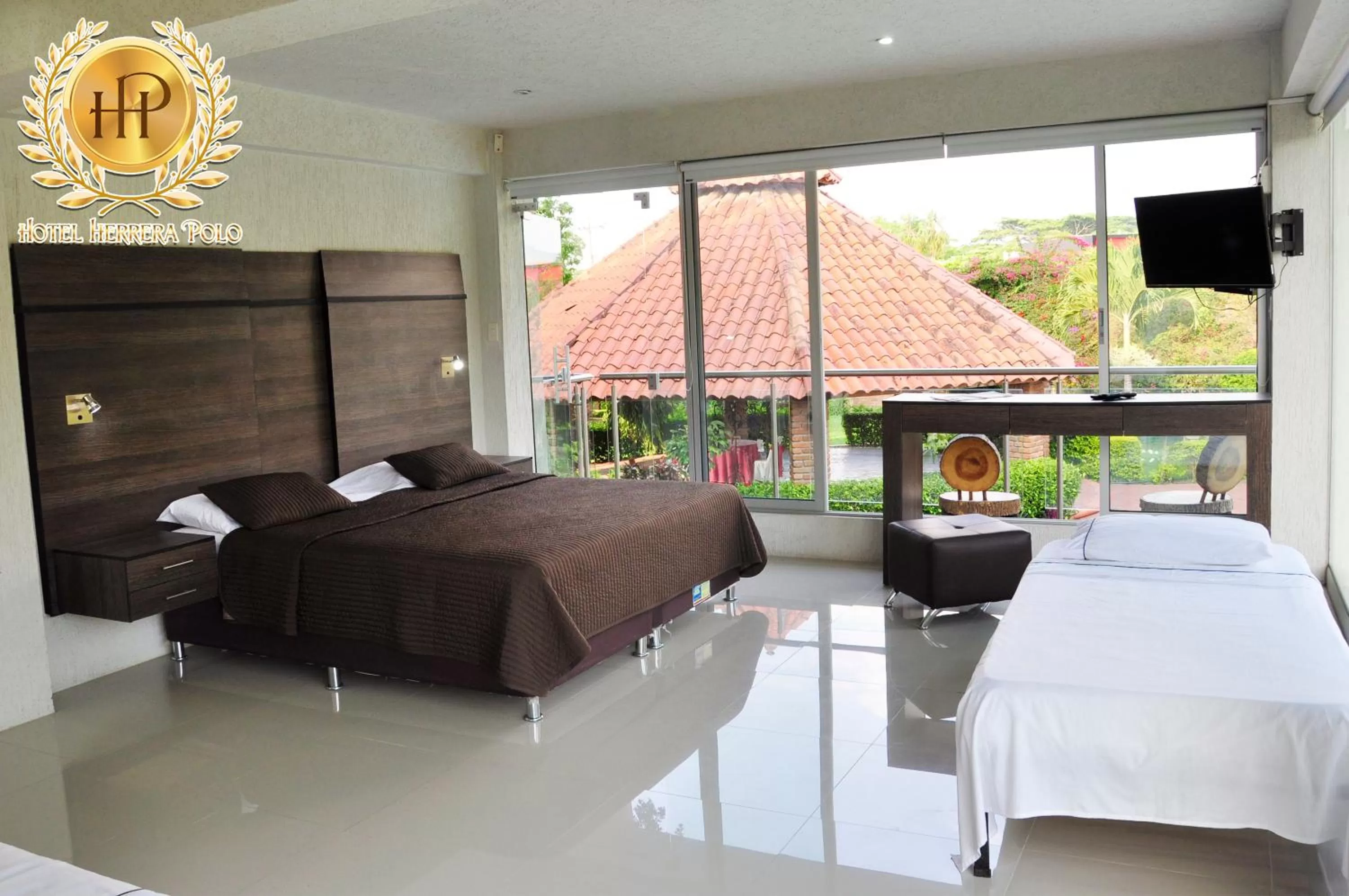 Bed in Hotel Herrera Polo