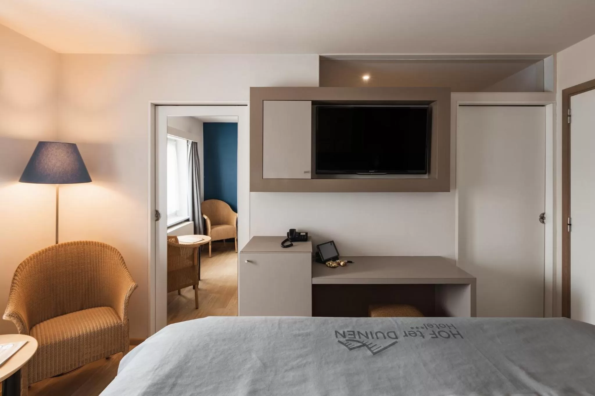 TV/Entertainment Center in Boutique Hotel 'Hof ter Duinen'