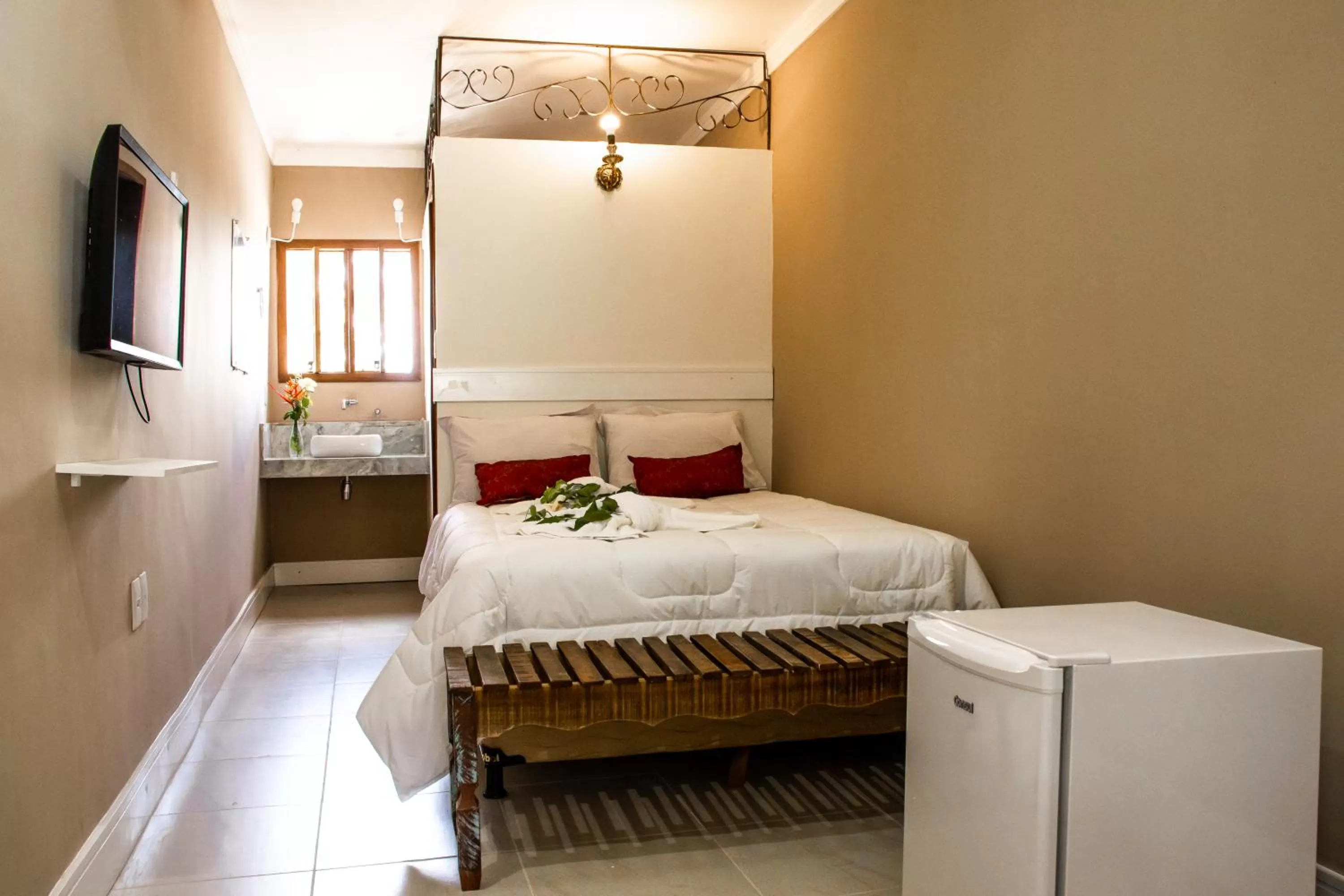 Bed in Pousada Saruê Natal Praia RN