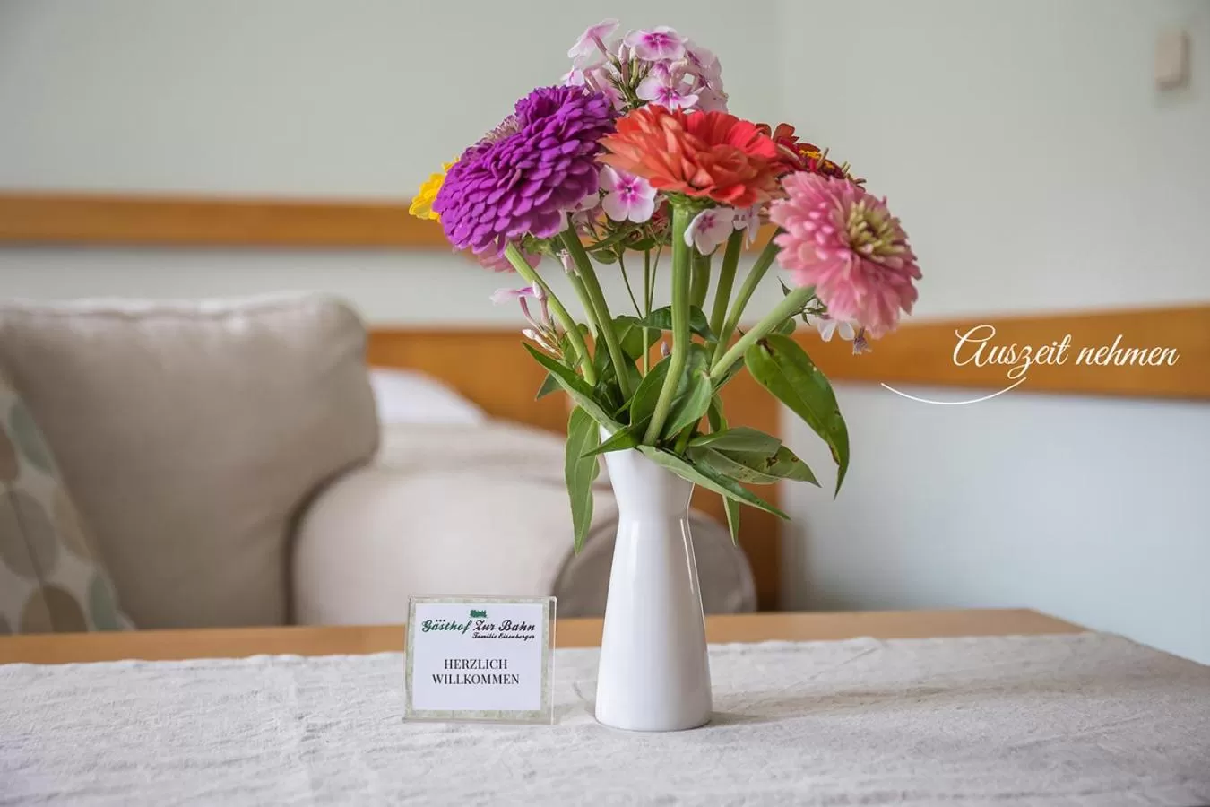 Photo of the whole room, Bed in Gasthof "zur Bahn"