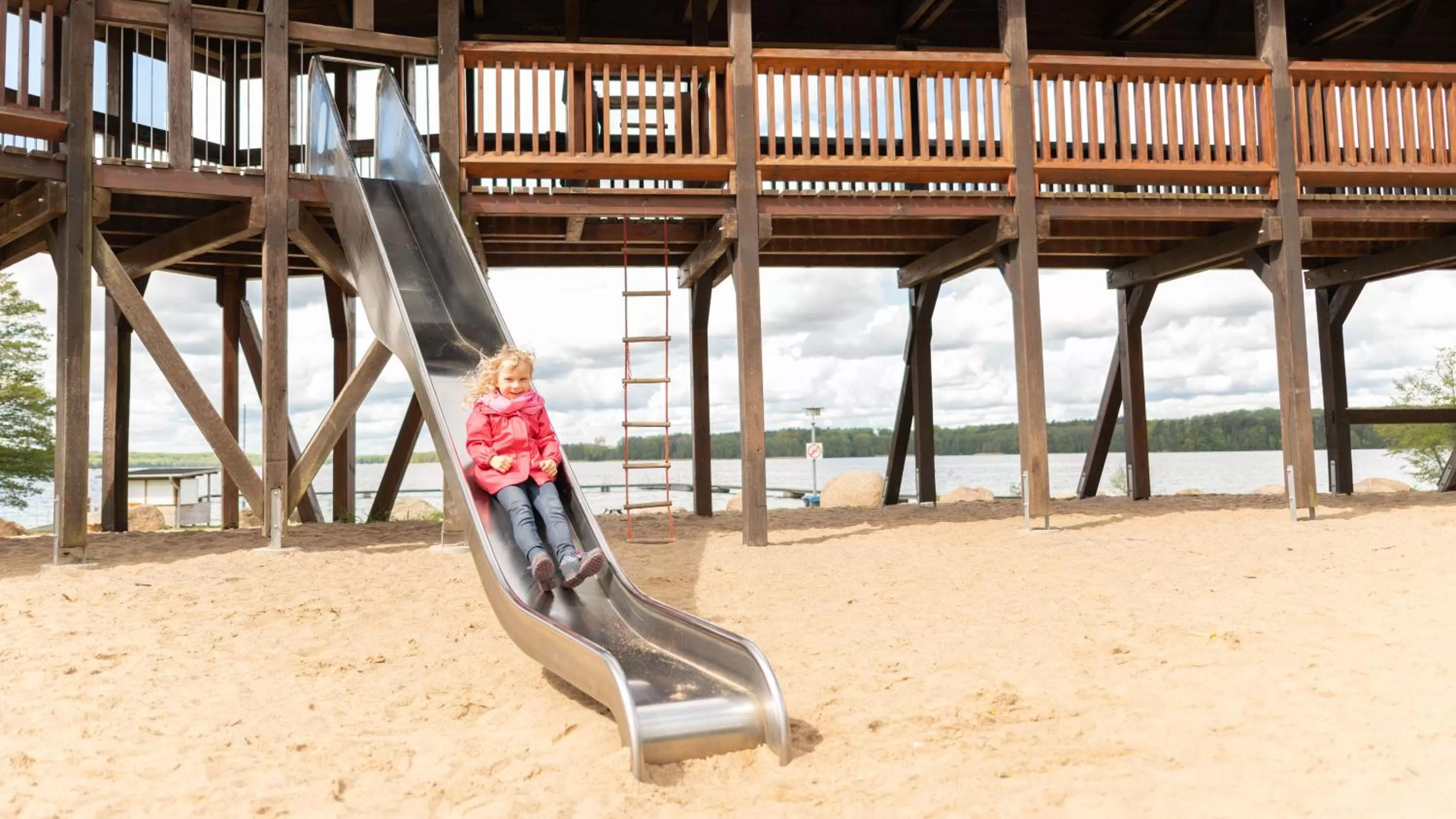 Children play ground in seezeit-resort am Werbellinsee