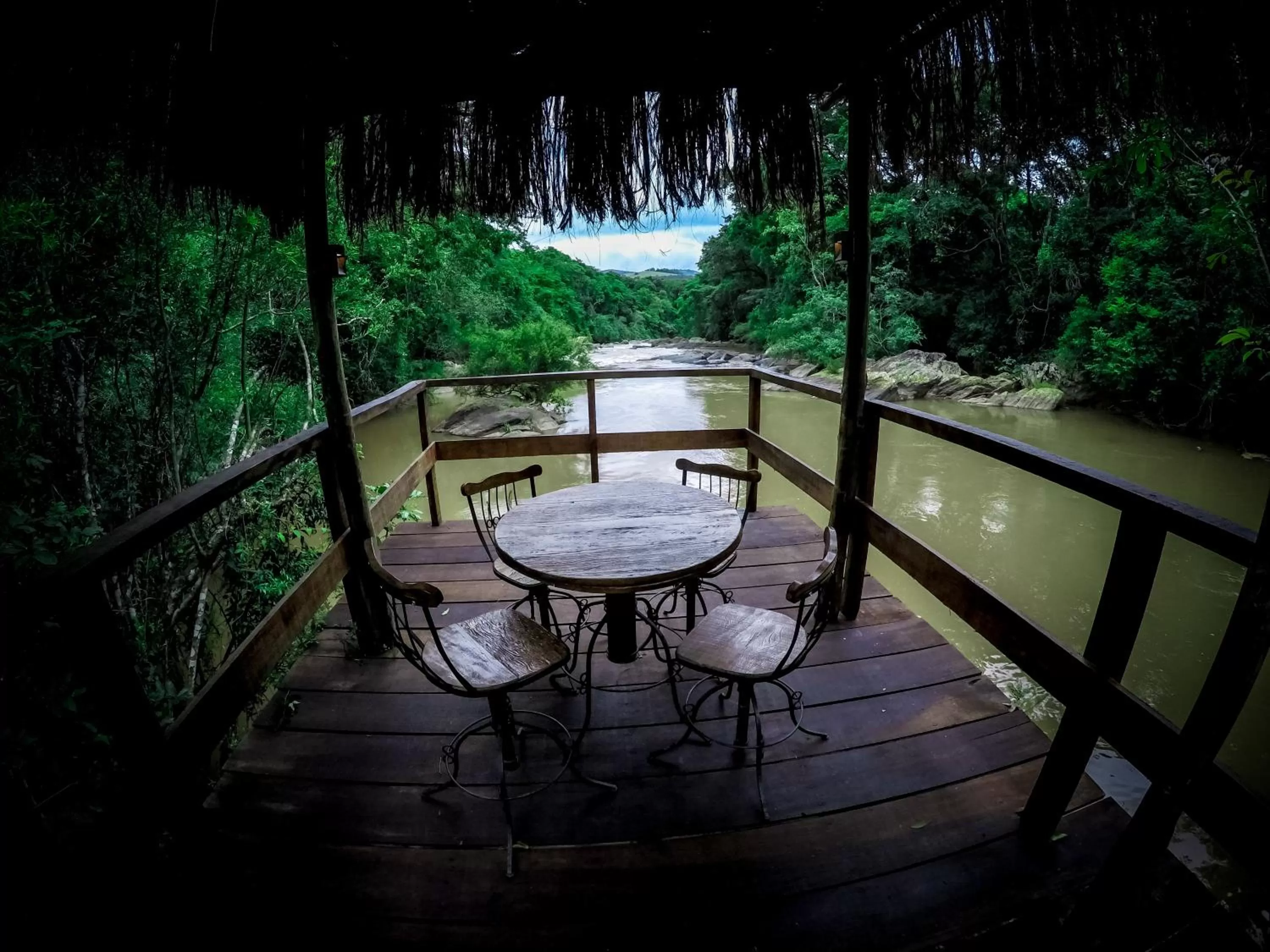 Natural landscape, Balcony/Terrace in Pousada Santa Thereza