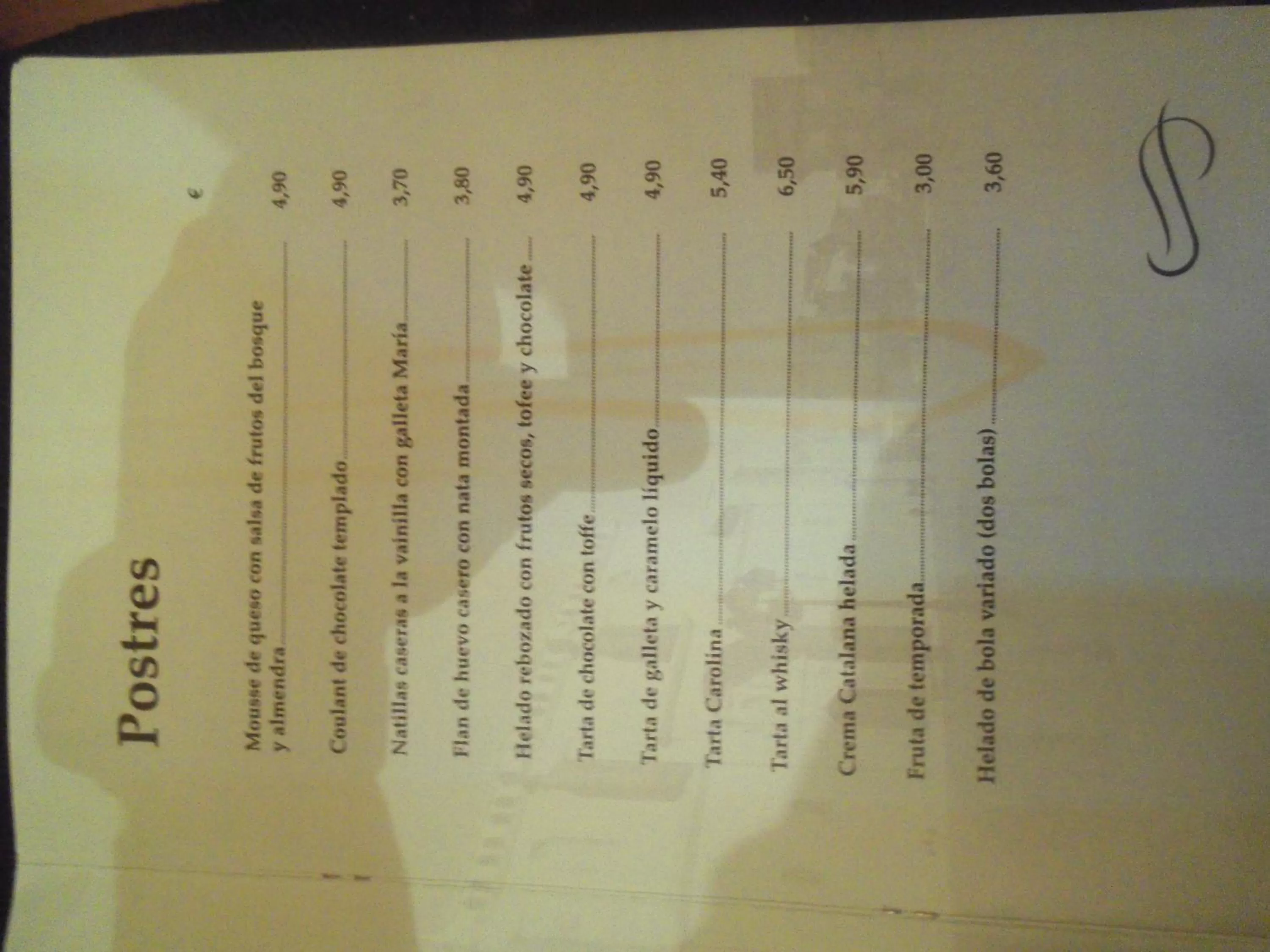 Food and drinks in Hostal Los Galgos