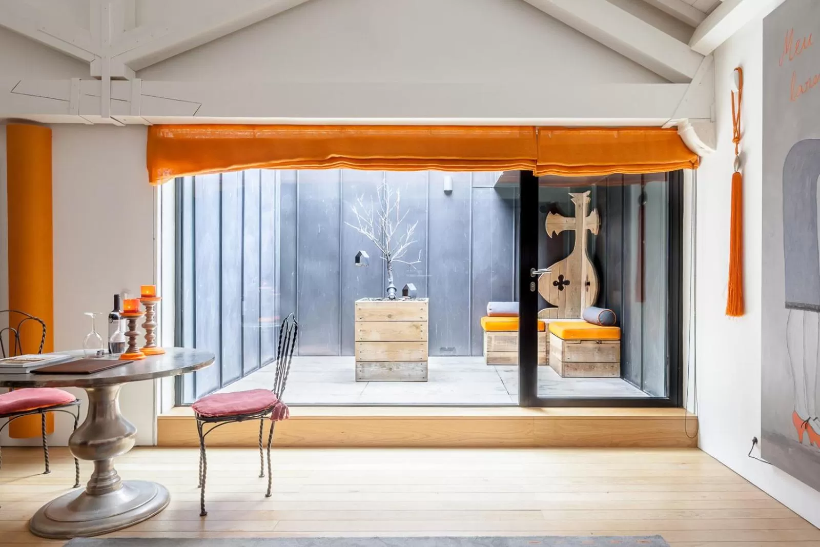 Seating area, Bed in Torre de Palma Wine Hotel, Monforte, a Member of Design Hotels