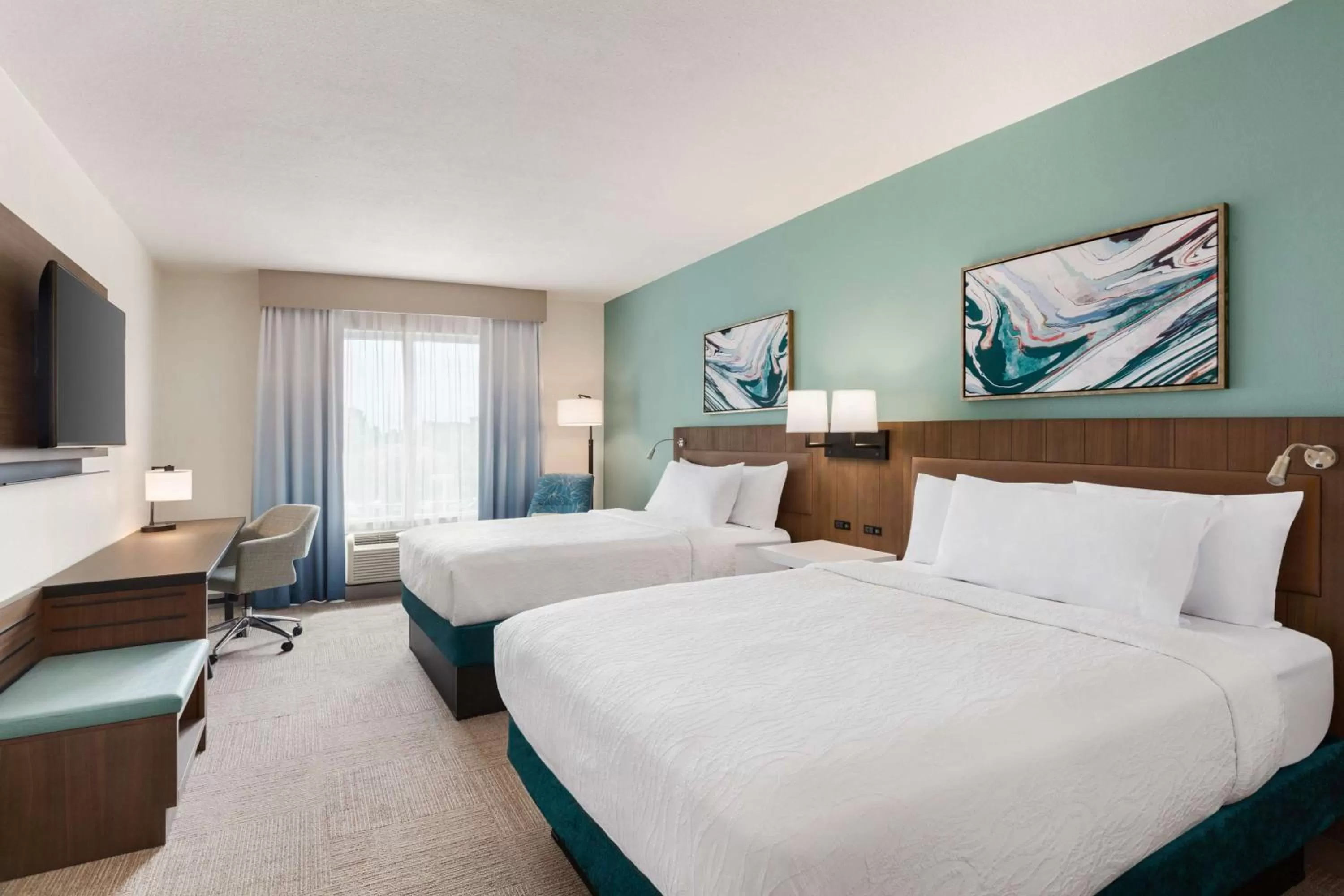 Bedroom, Bed in Hilton Garden Inn Houston Energy Corridor