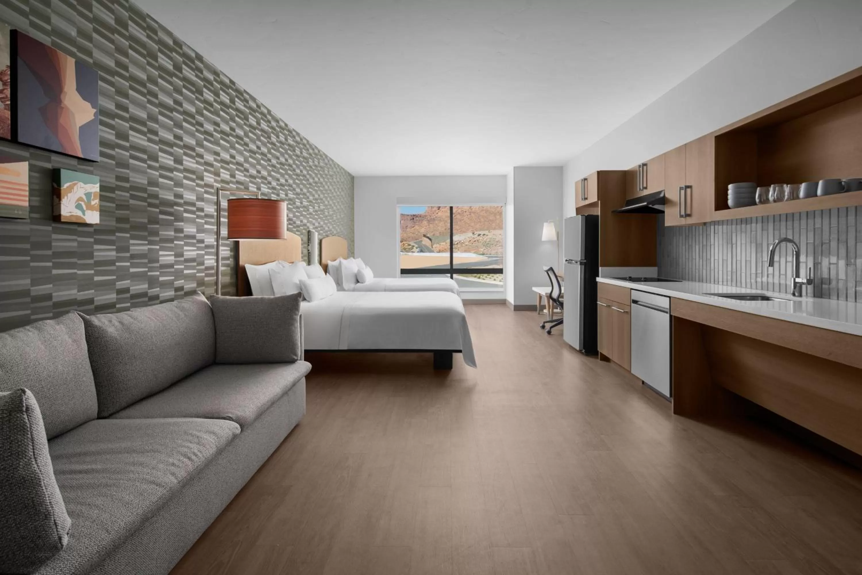 Photo of the whole room, Bed in Element Moab