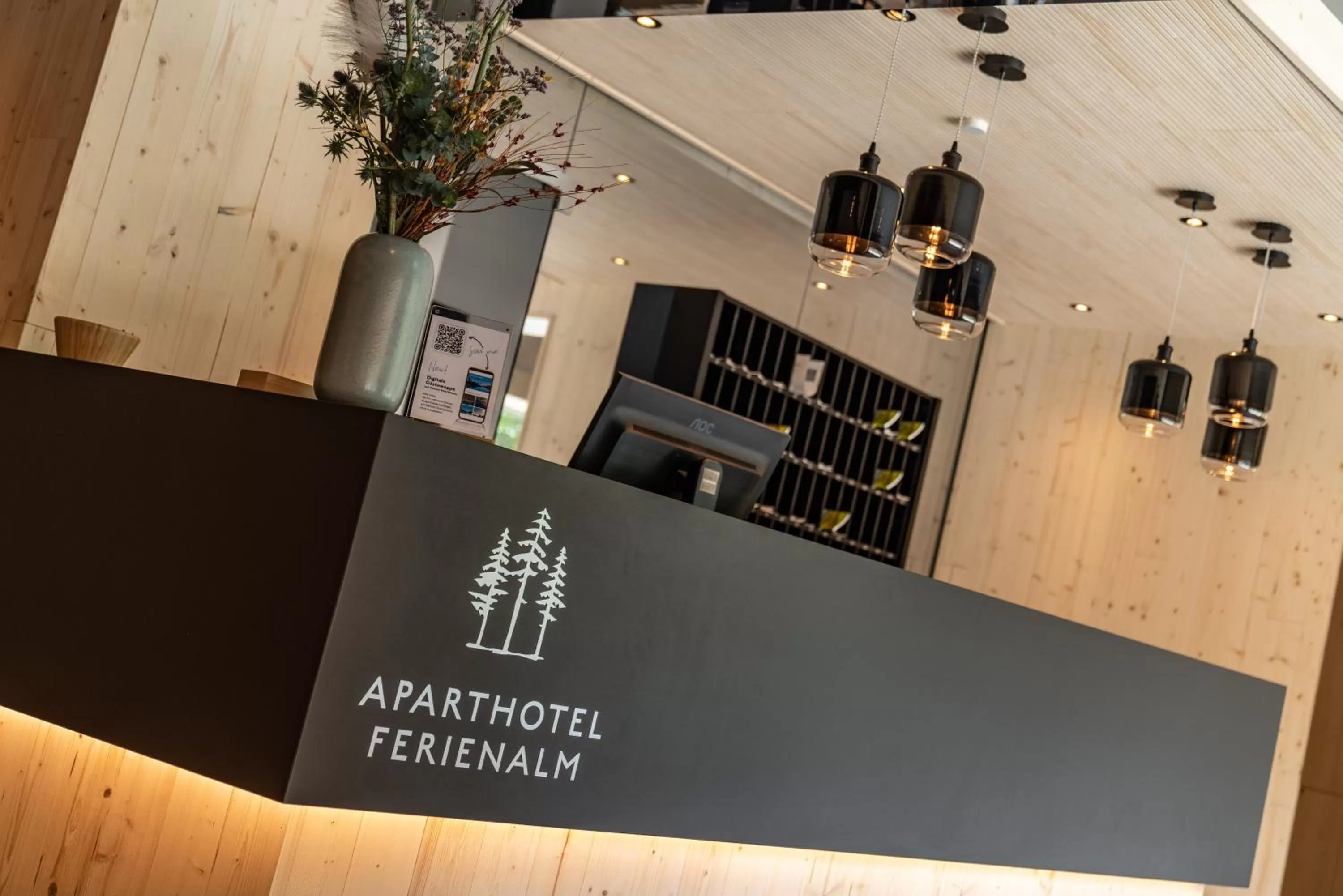 Lobby or reception in Ferienalm Panorama Hotel