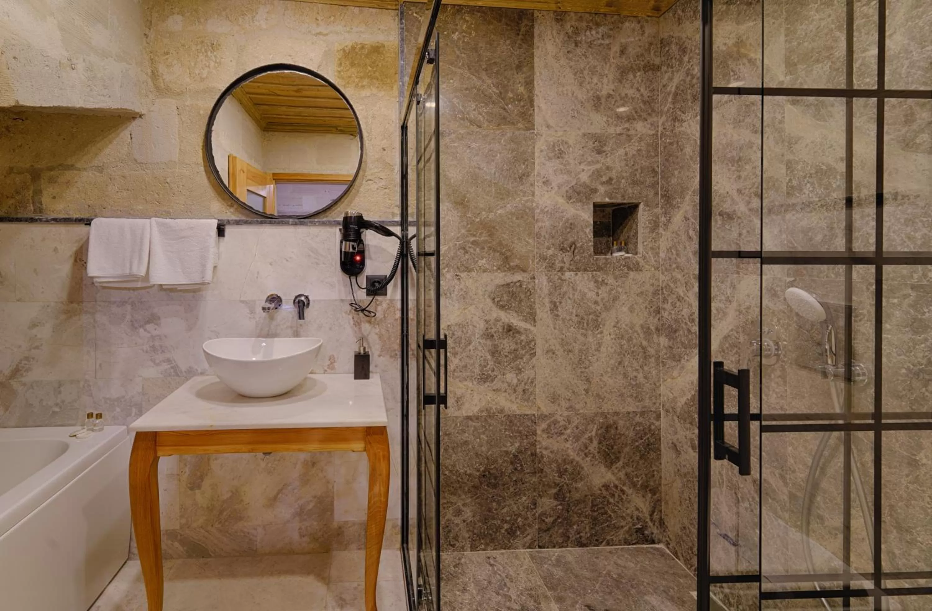 Shower in Concept Cave House