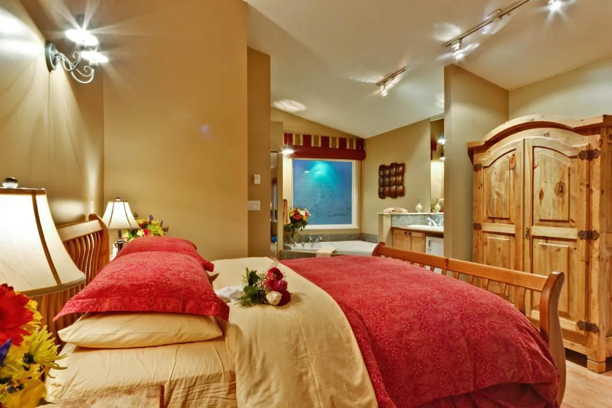 Bed in Bonniebrook Lodge