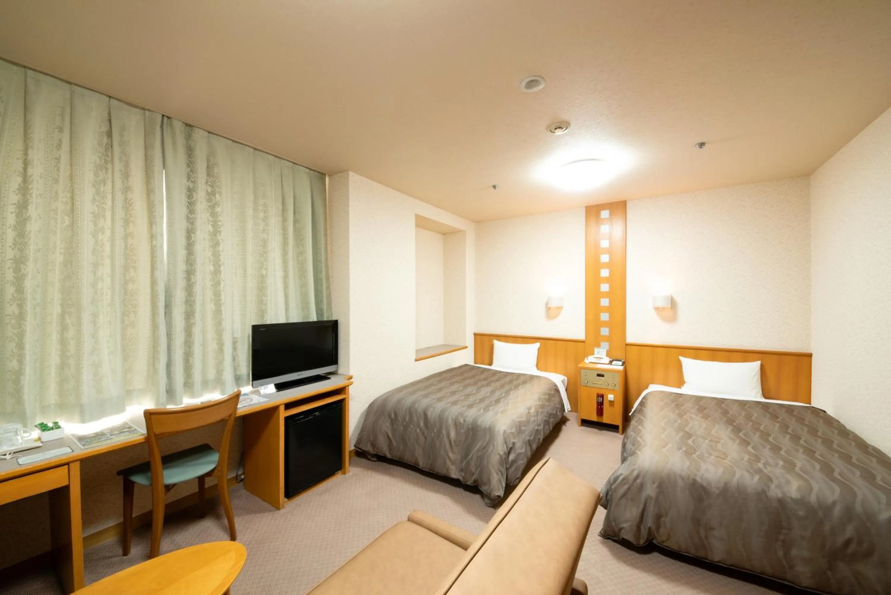 Bed in Hiroshima City Bunka Koryu Kaikan