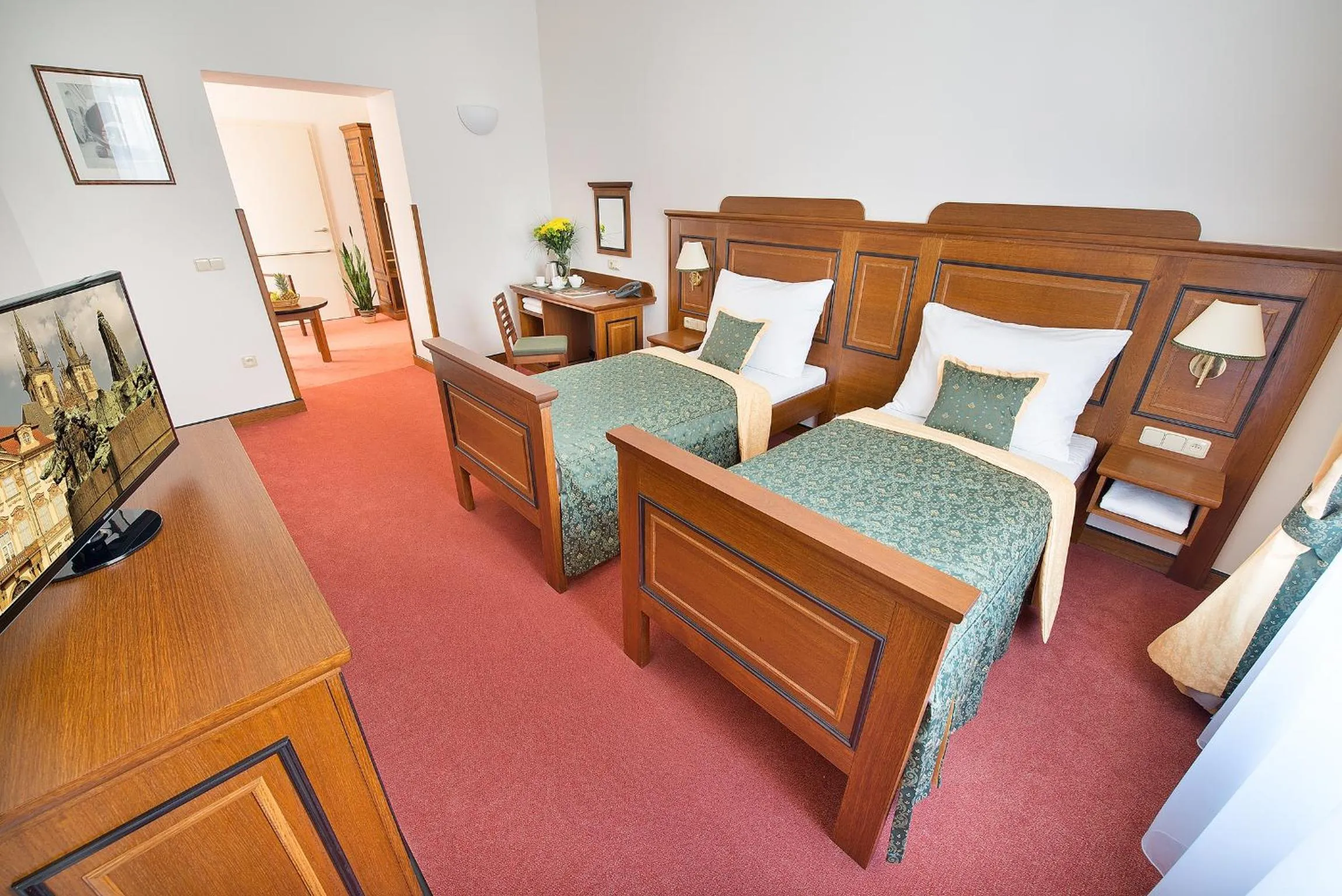 Photo of the whole room, Bed in U Medvidku-Brewery Hotel