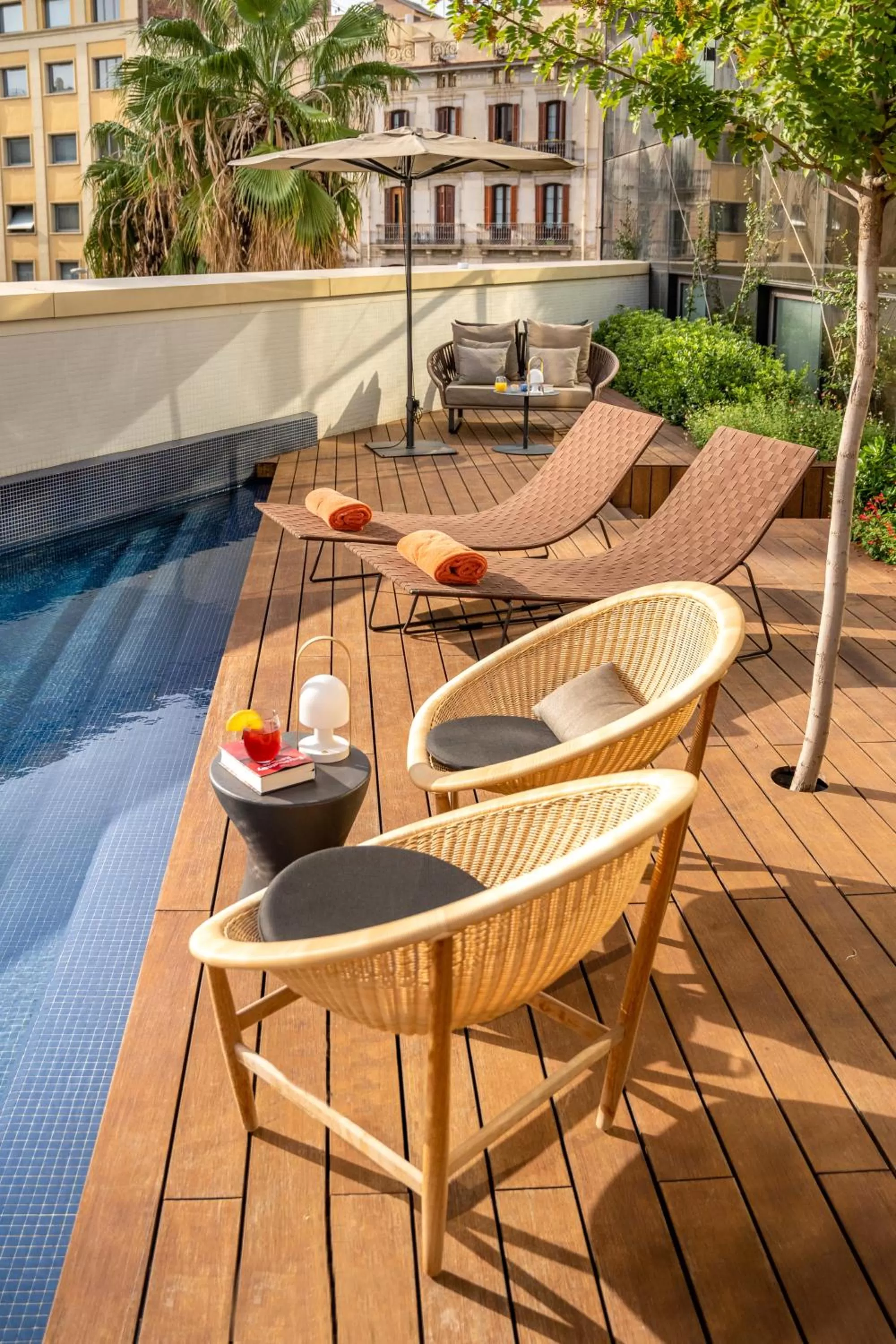 sunbed in Ocean Drive Barcelona