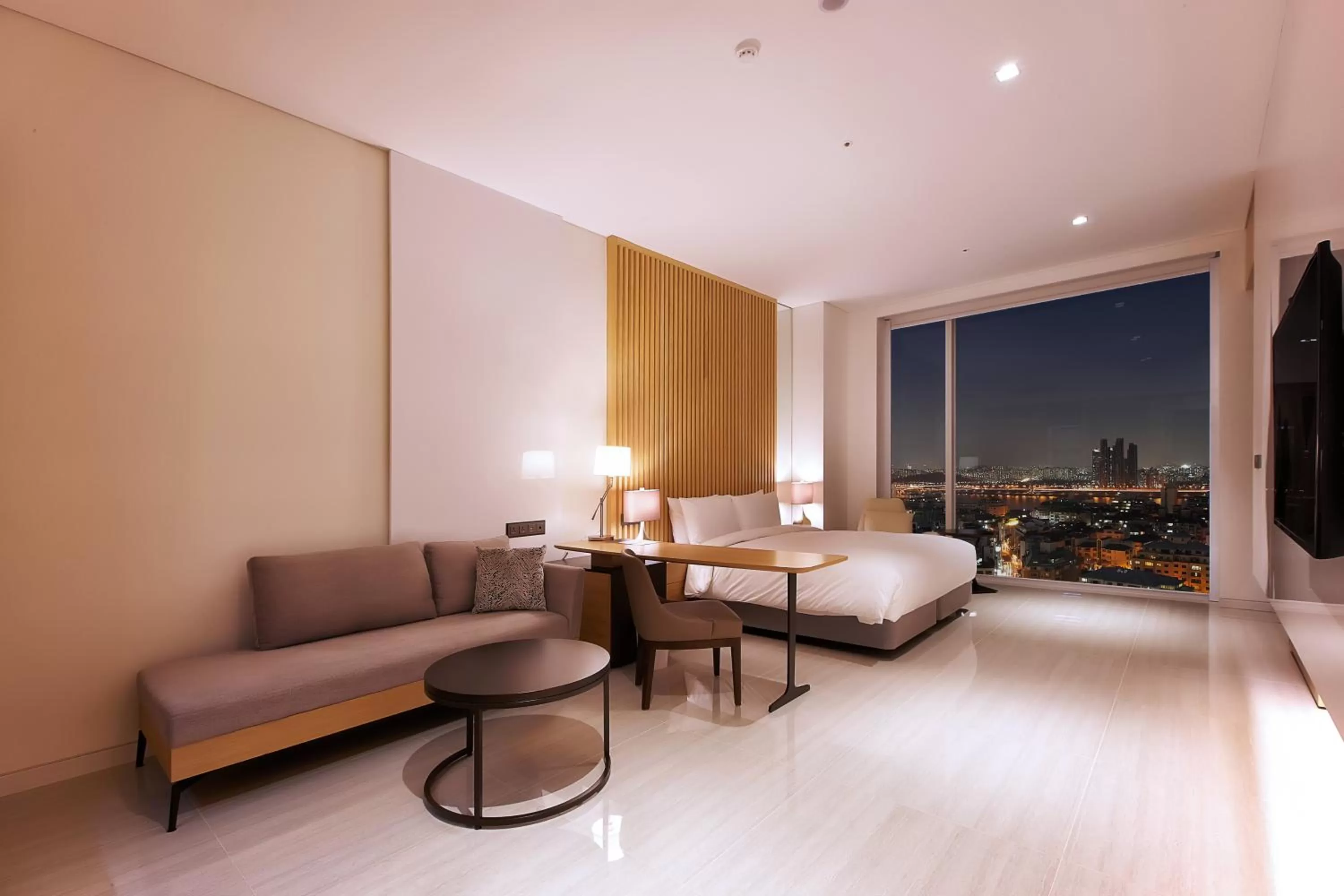 Decorative detail, Bed in Hotel Entra Gangnam