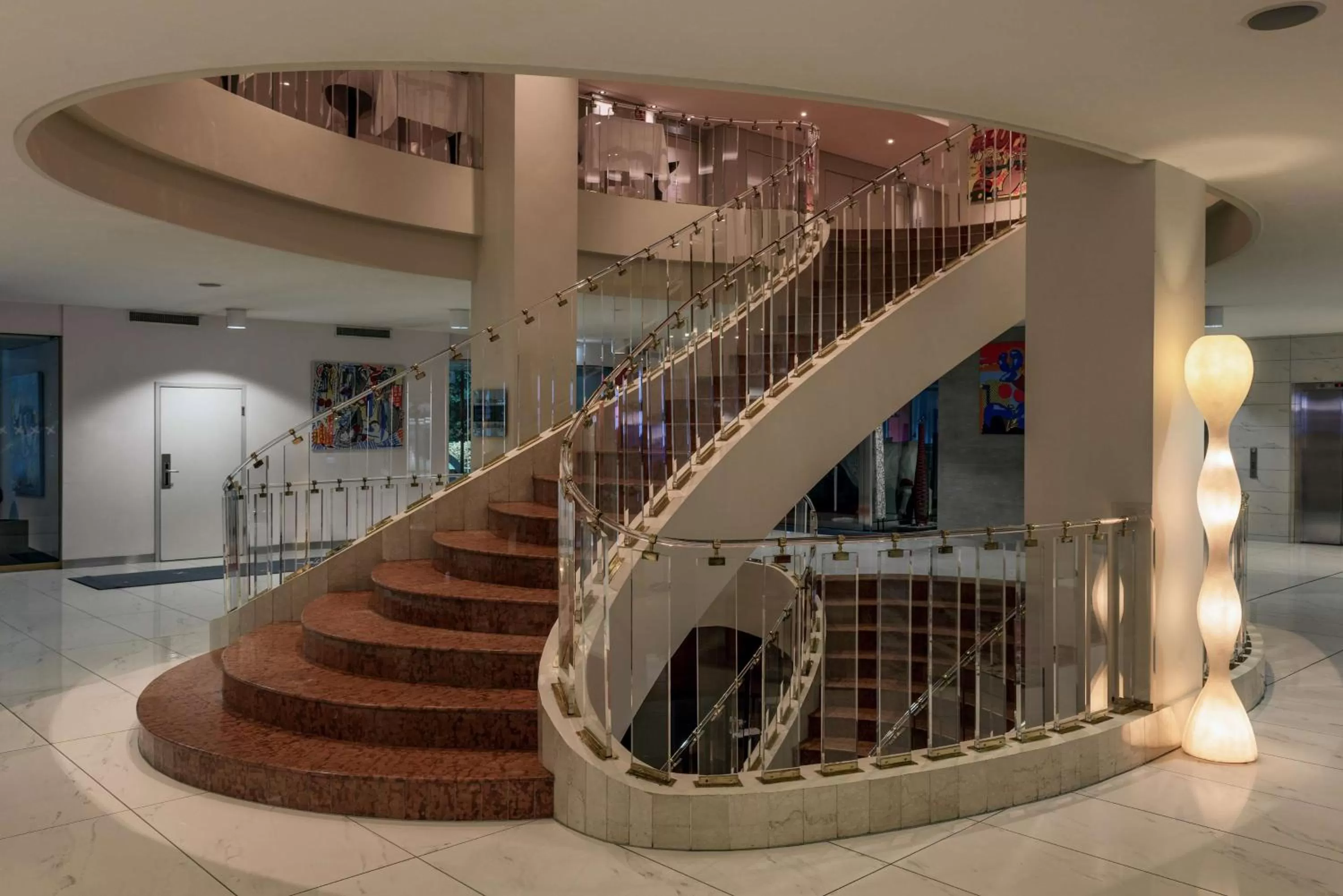 Lobby or reception in Hilton Geneva Hotel and Conference Centre