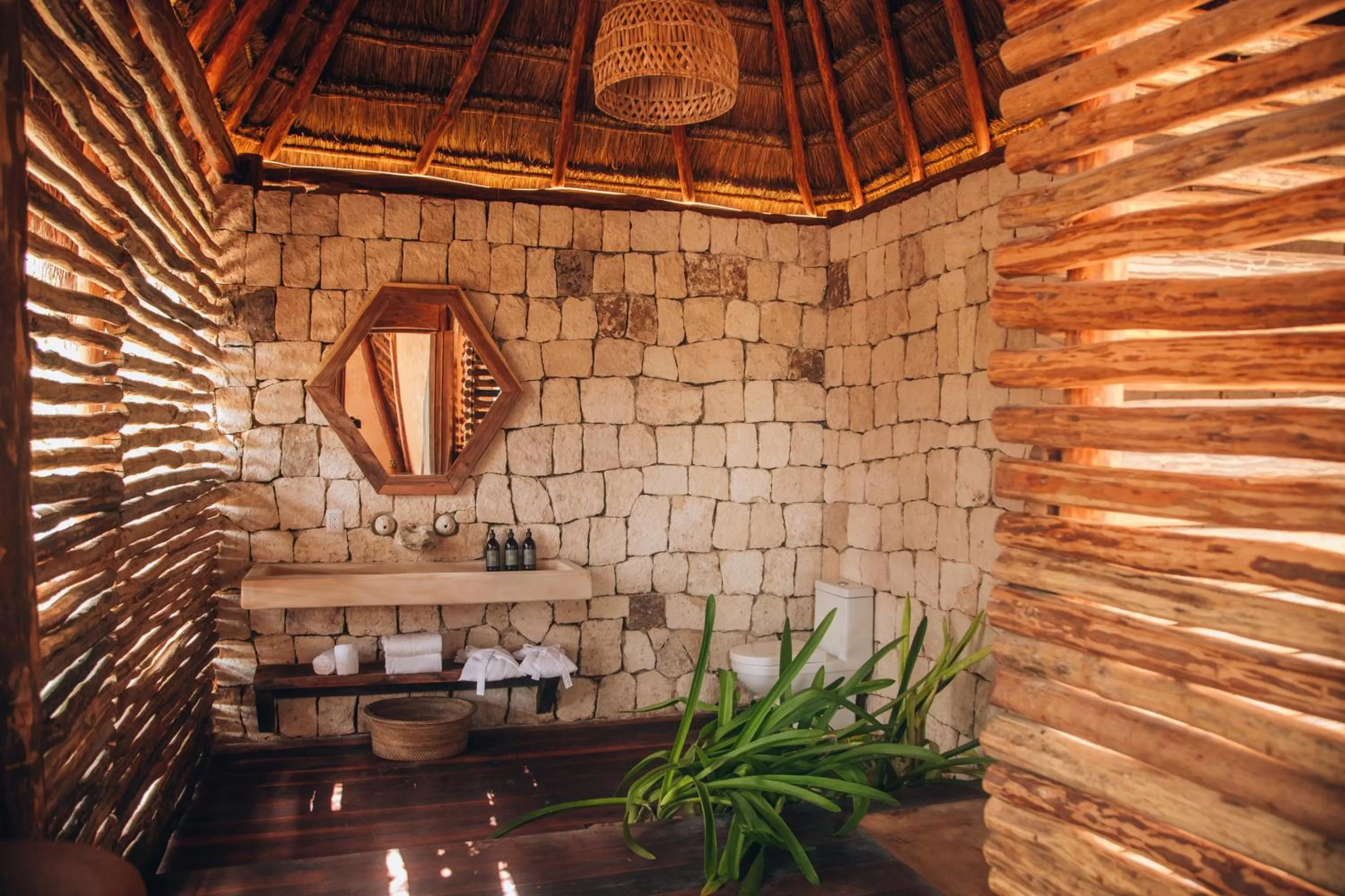 Bathroom in Ikal Tulum Hotel