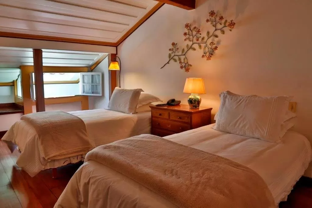 Bed in Pousada do Mondego